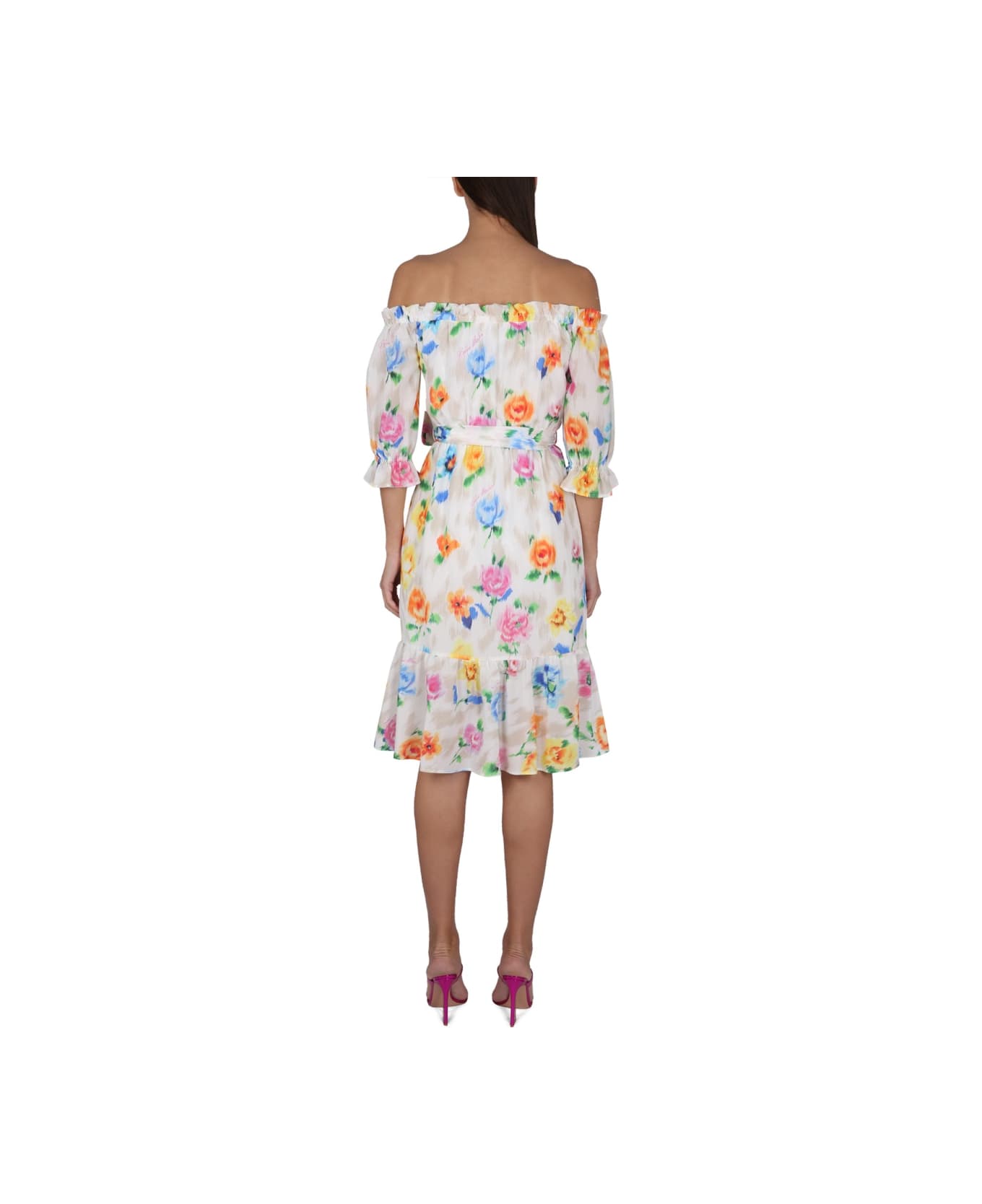 Boutique Moschino Dress With Floral Pattern - MULTICOLOUR