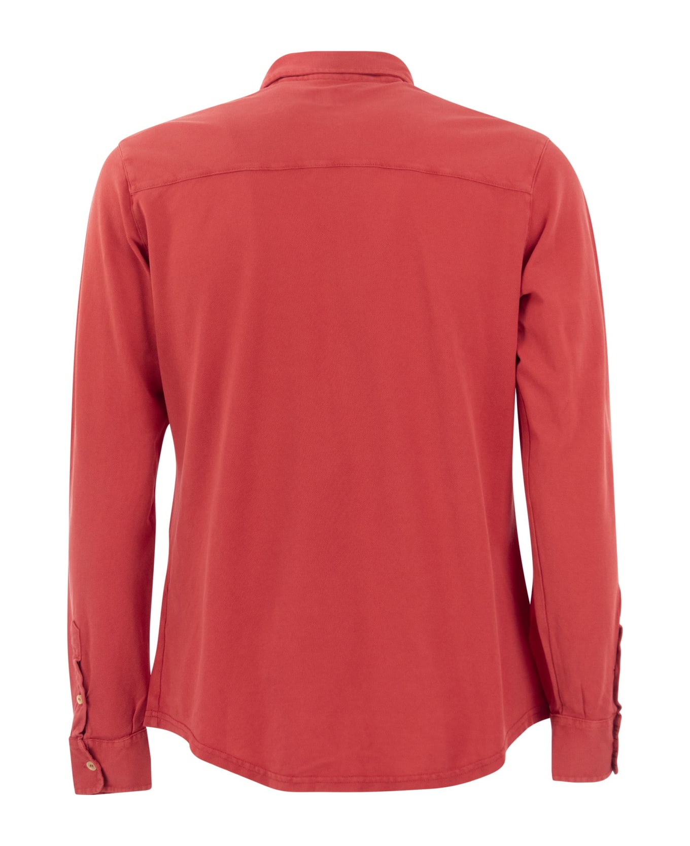 Fedeli Robert - Cotton Piqué Shirt - Red