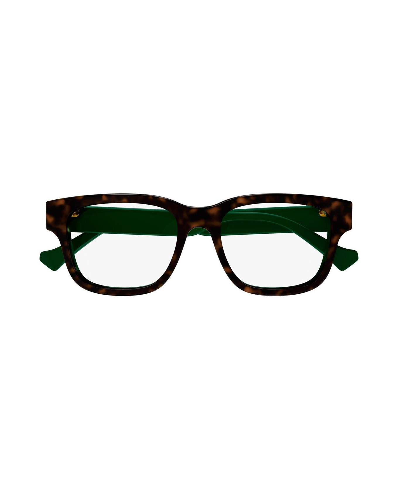 Gucci Eyewear Rectangular Frame Glasses - 002 havana havana transpa