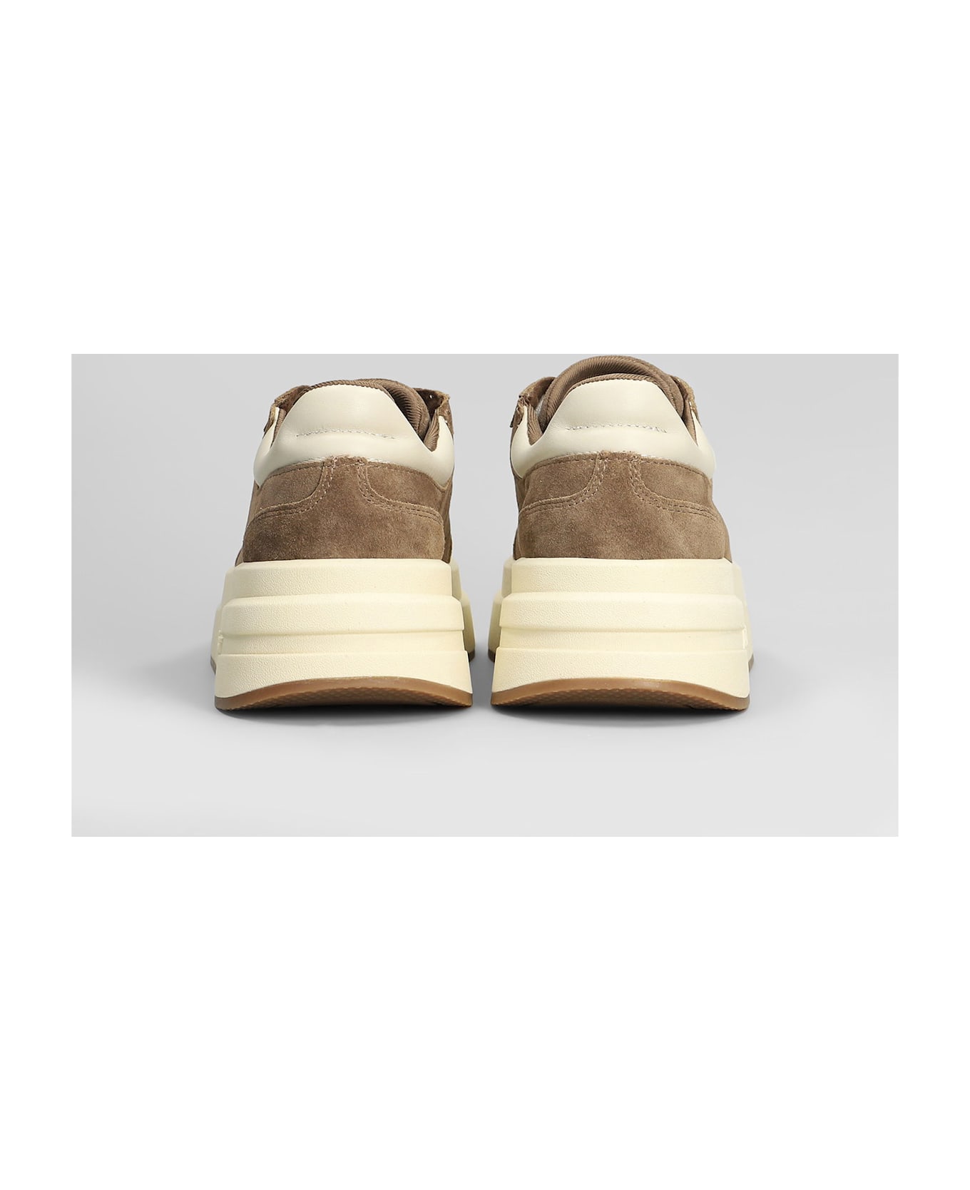 Ash Idol Sneakers In Taupe Suede - taupe