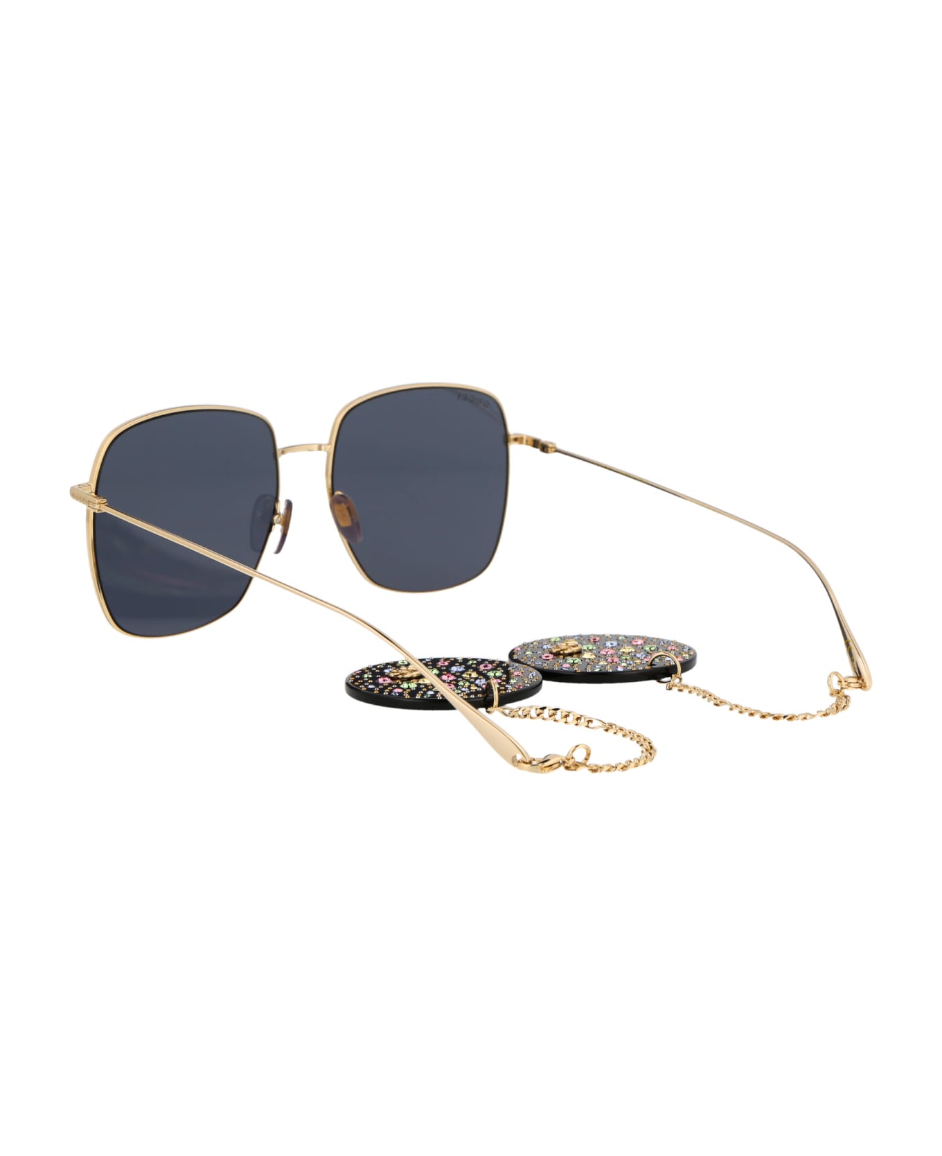 Gucci Eyewear Gg1031s Sunglasses - 009 GOLD GOLD GREY