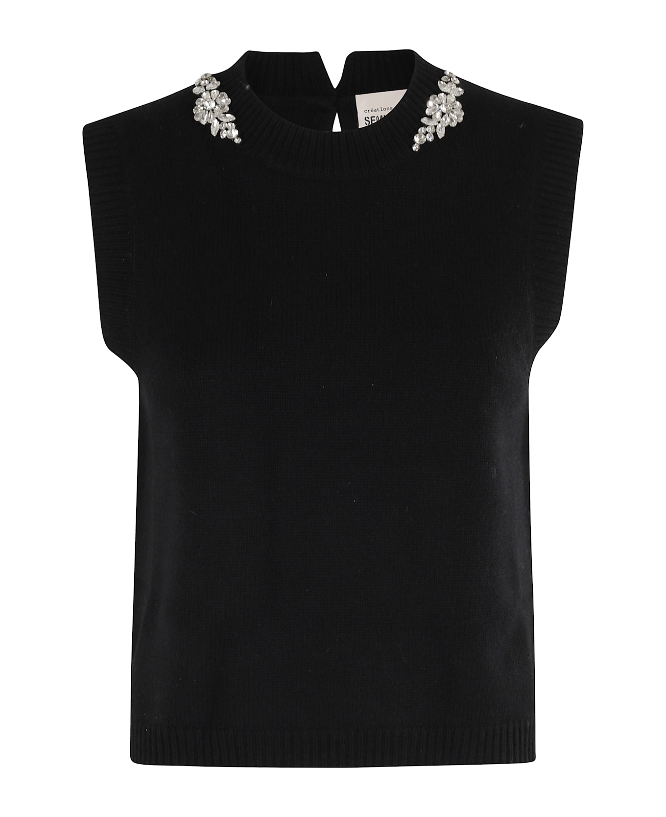 SEMICOUTURE Gilet Alienor - Nero