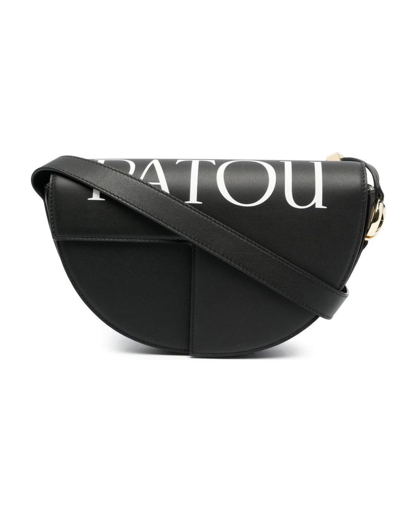 Patou Black Leather Handbag - Black