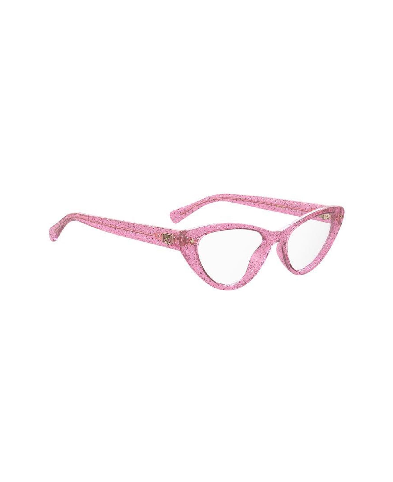 Chiara Ferragni Cf 7012 Pink Glitter Glasses - Rosa