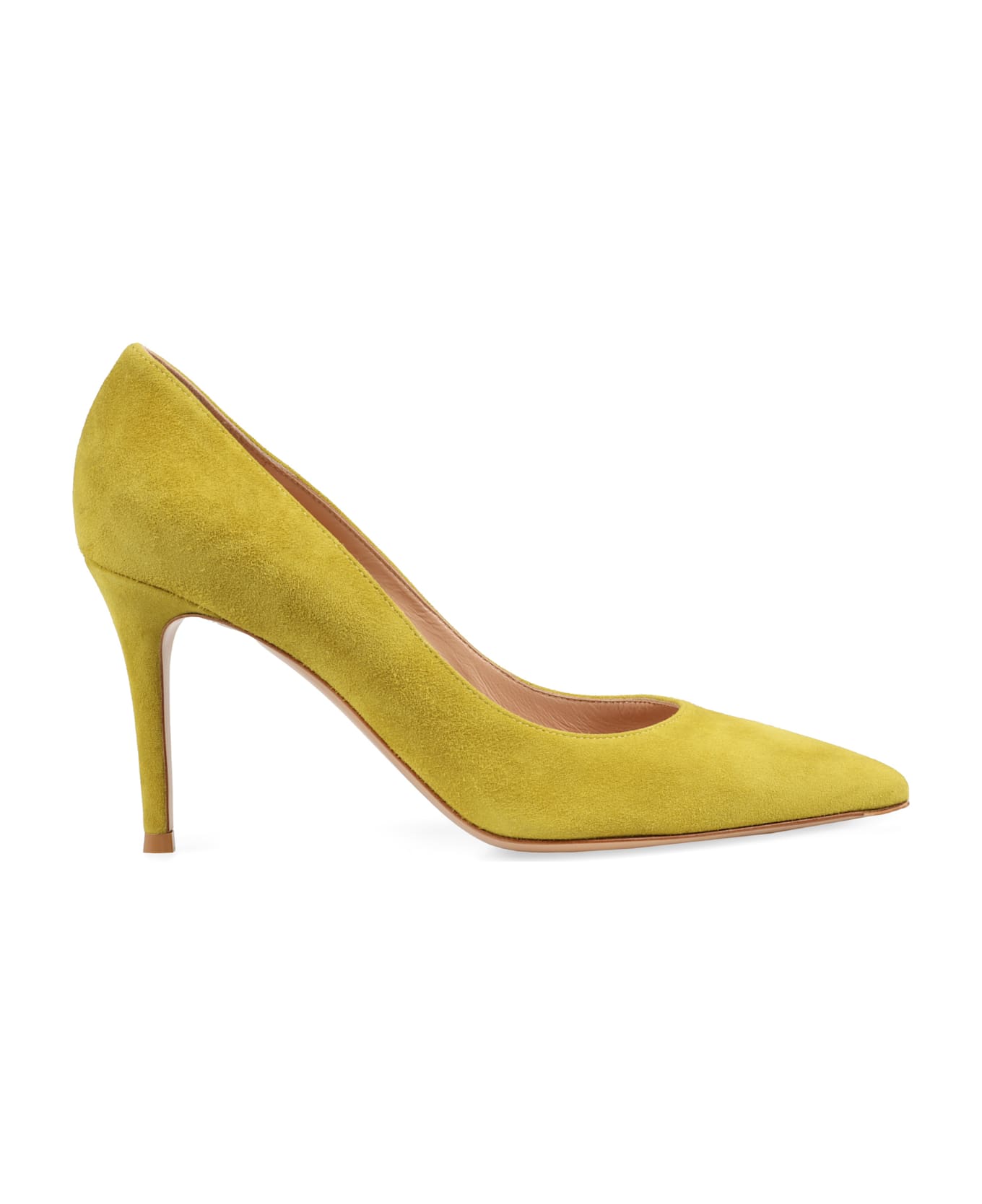 Gianvito Rossi Gianvito 85 Suede Pumps - Mustard
