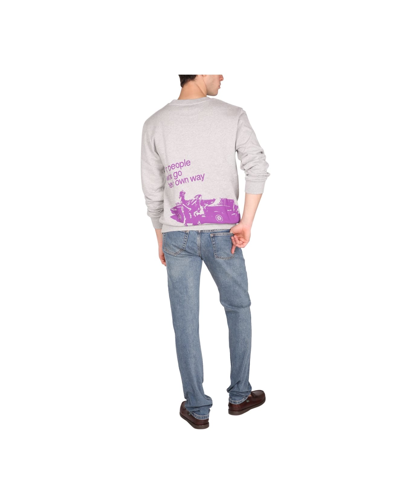 A.P.C. Cotton Jersey Sweatshirt - GREY