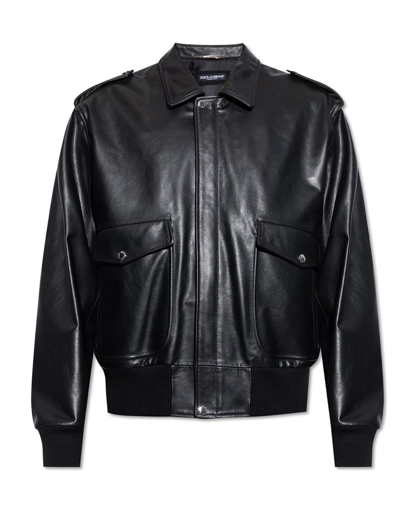 Dolce & Gabbana Leather Jacket - NERO