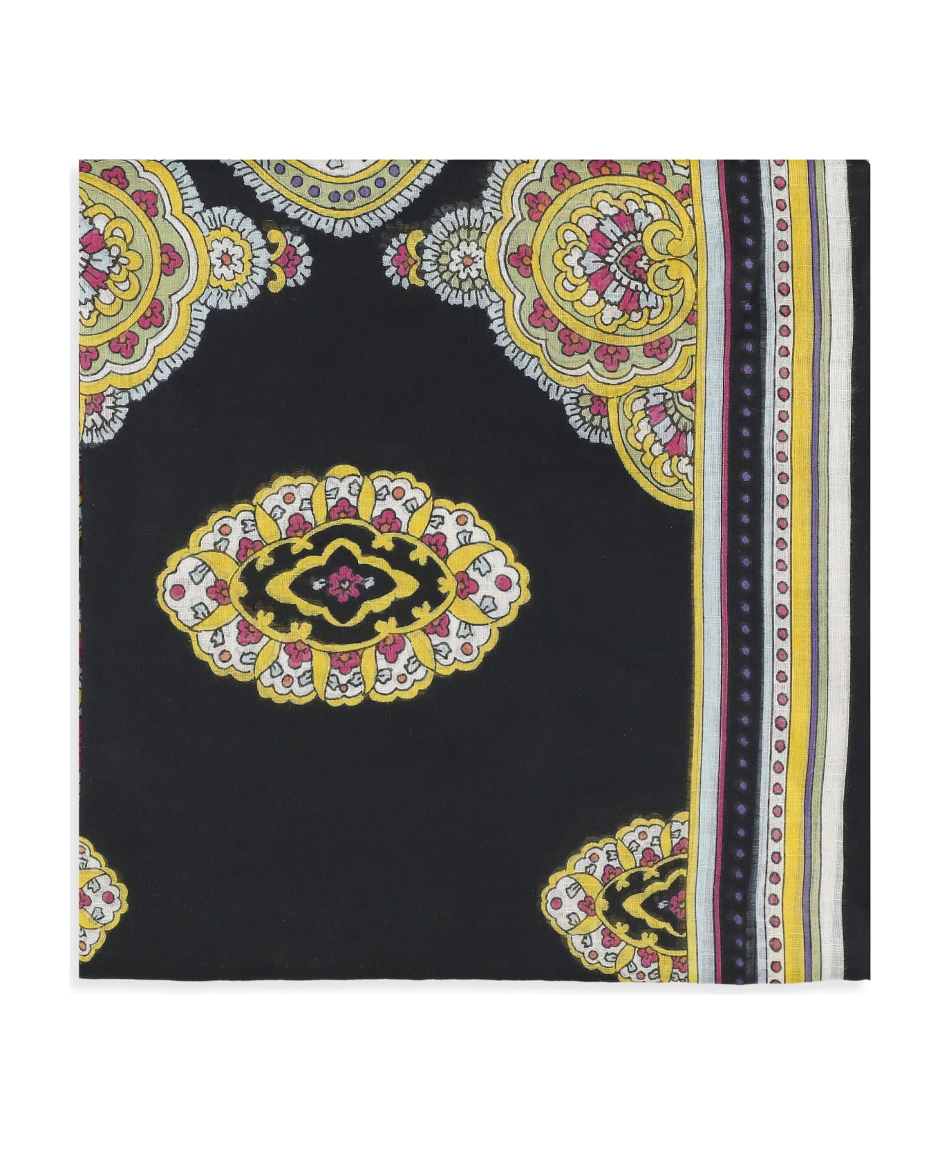 Etro Fringed Edge Printed Scarf - MultiColour