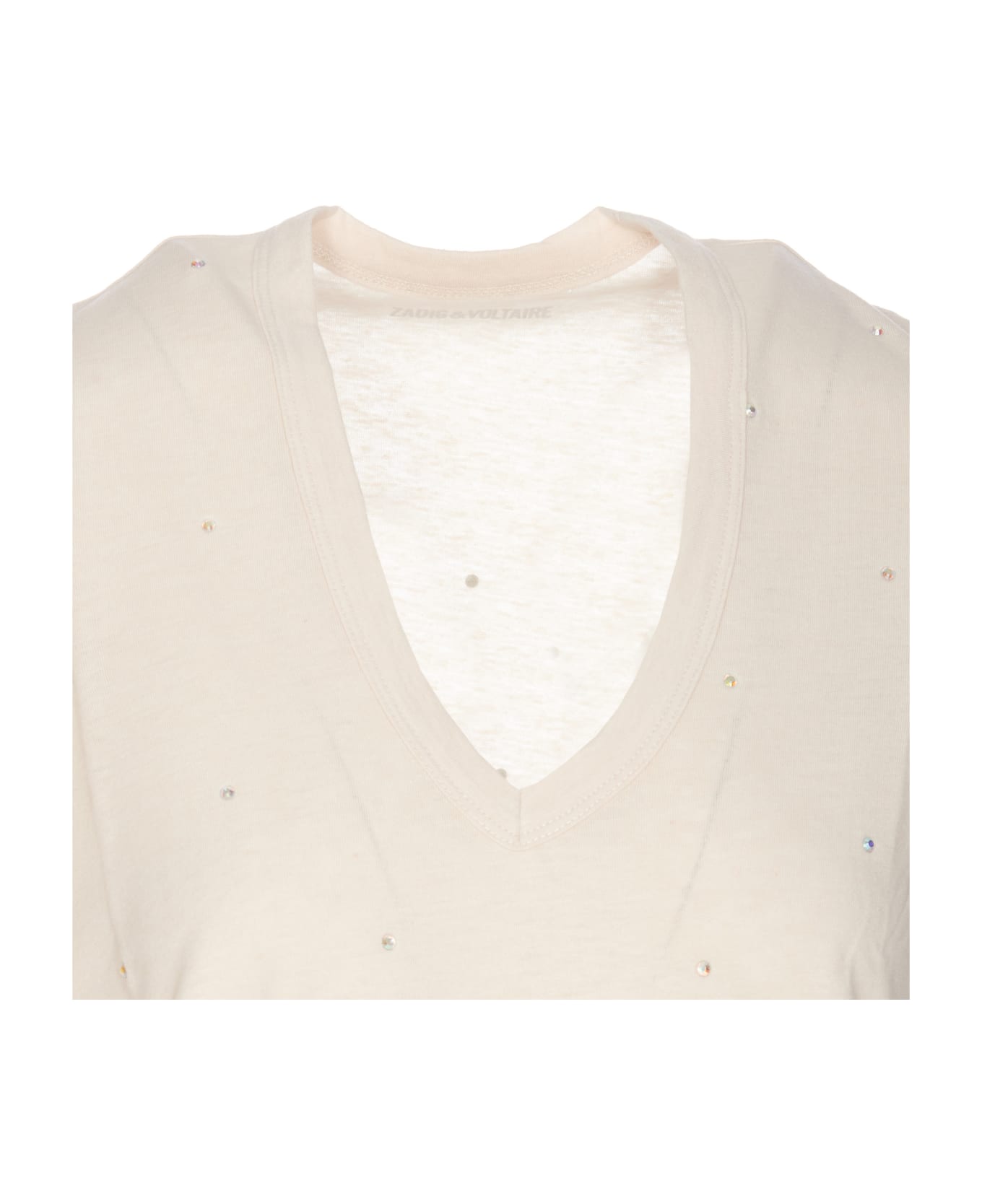 Zadig & Voltaire Wassa Dots Strass T-shirt - White Tシャツ