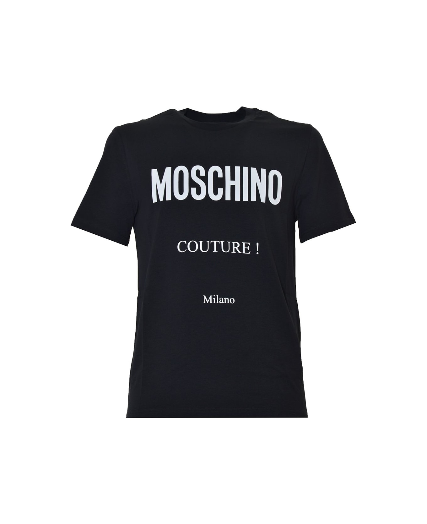 Moschino Logo Printed Crewneck T-shirt - Nero