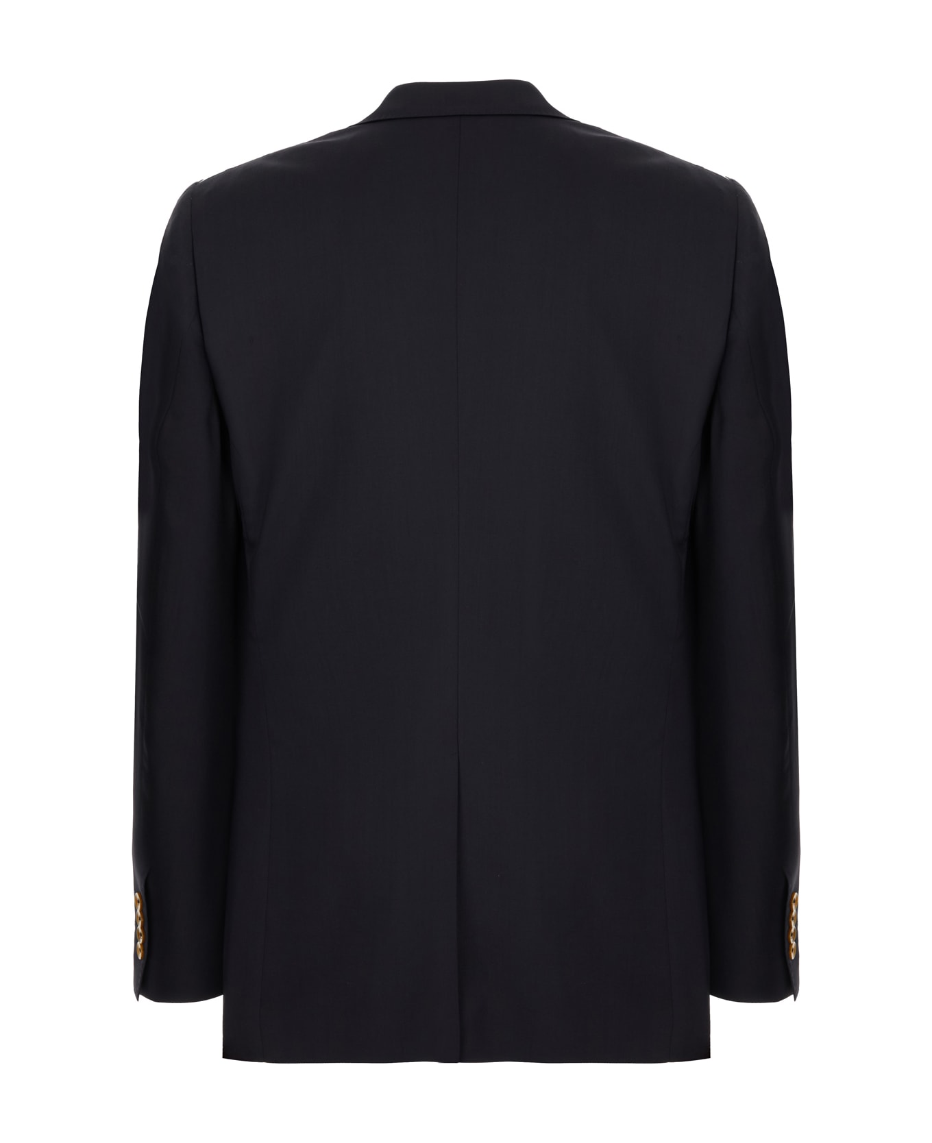 Dolce 
Gabbana Navy Blue Stretch Wool Blazer - NAVY BLUE
