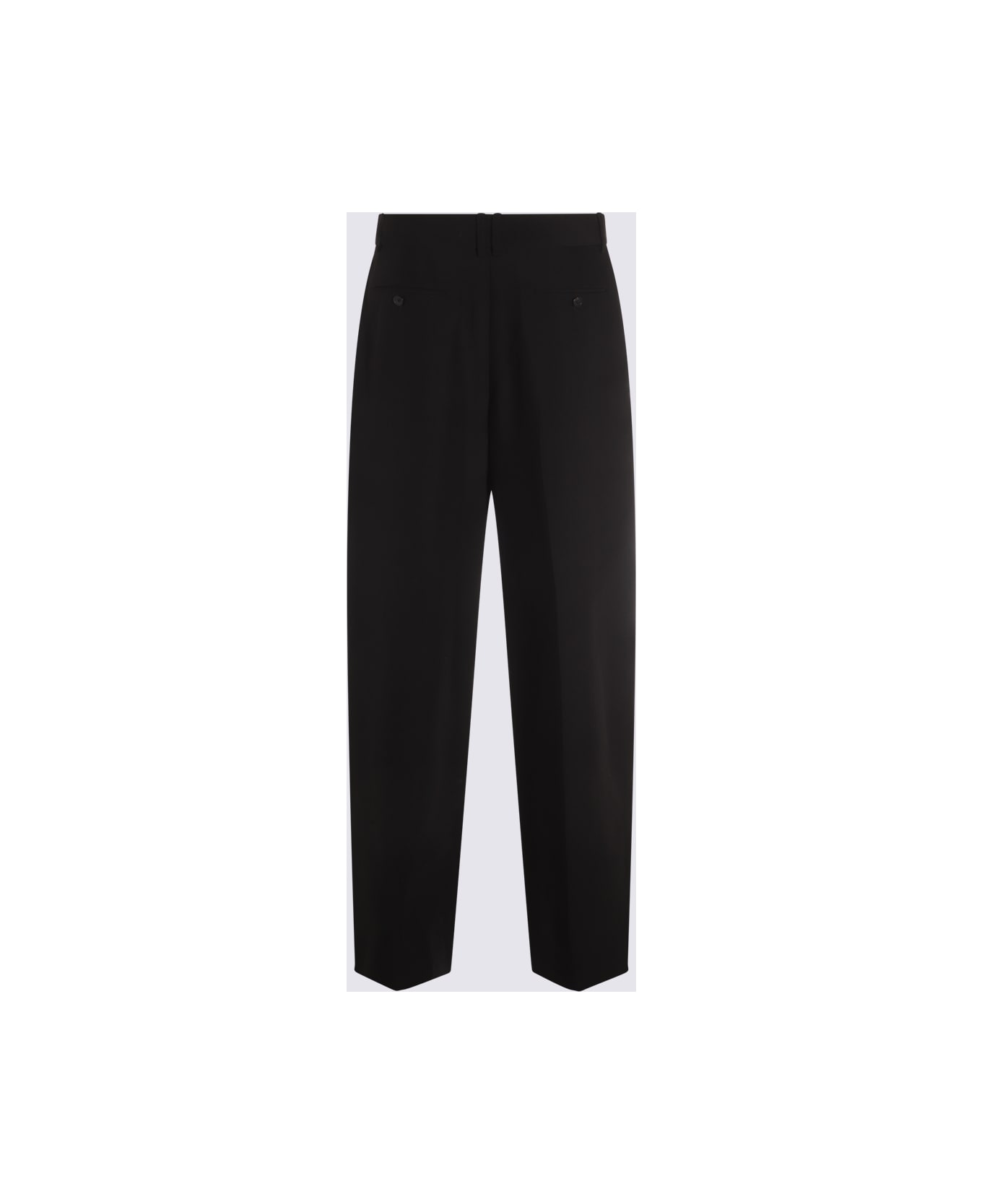 The Row Black Wool Lilas Pants - Black