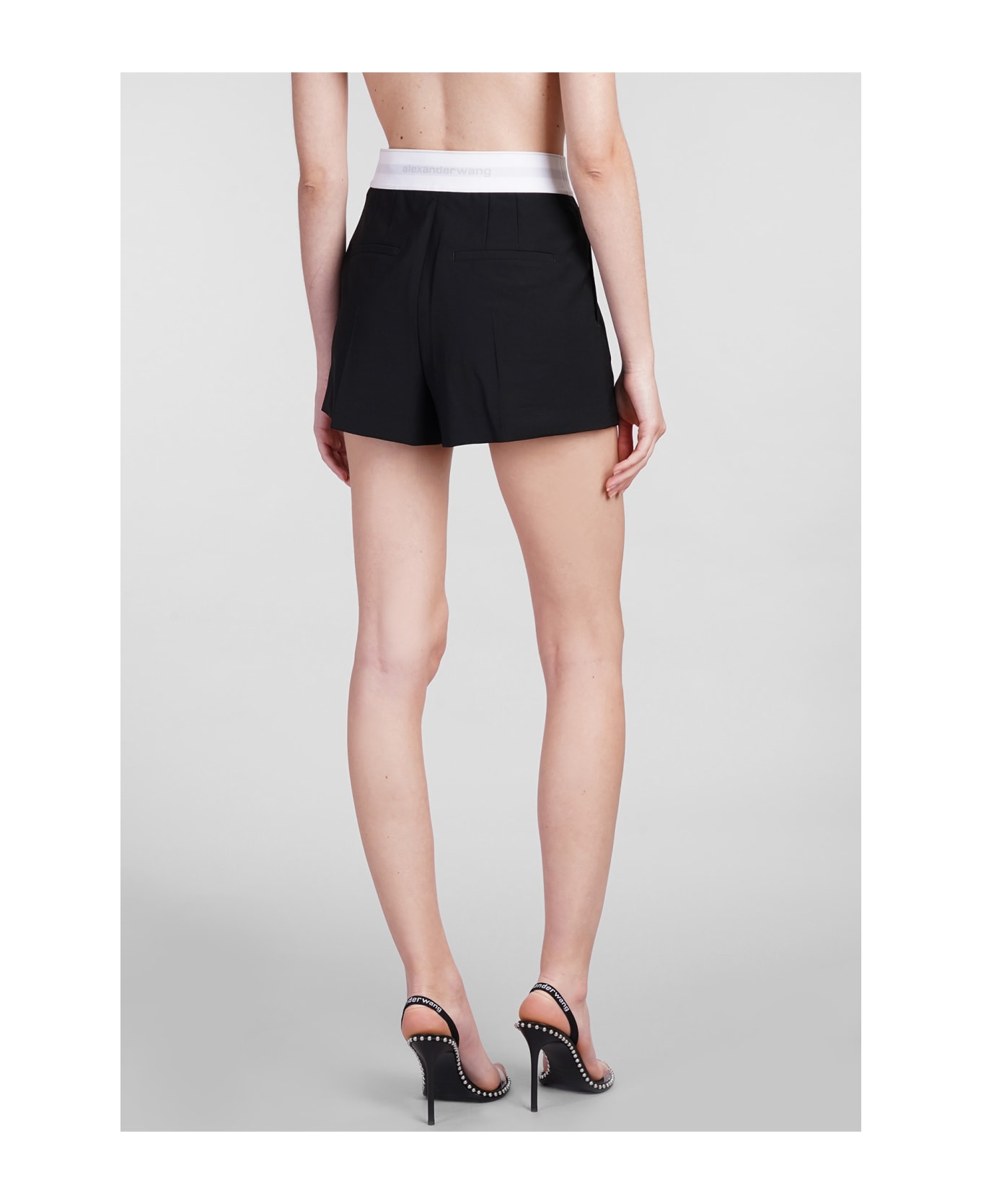 Alexander Wang Pleated Short Elastic Band - BALCK