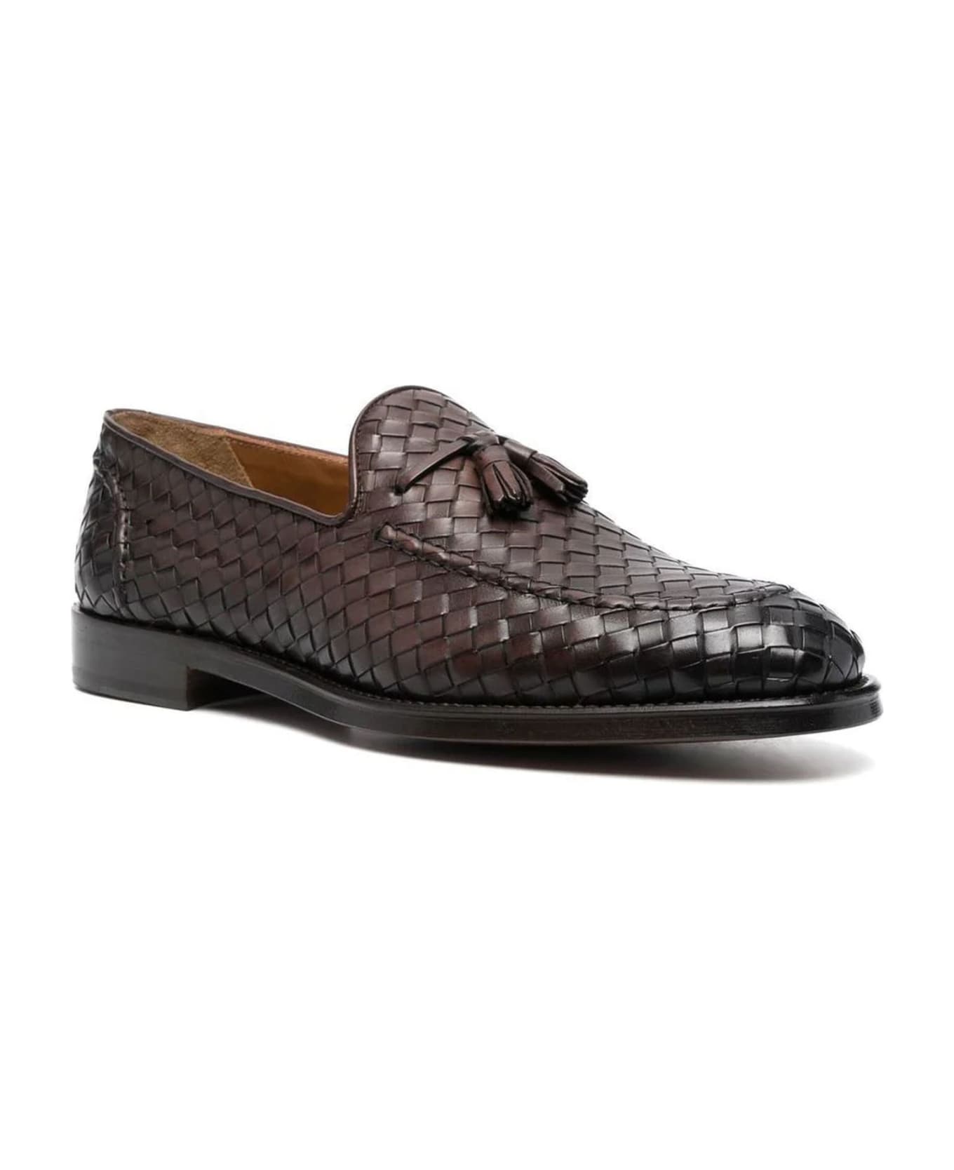 Doucal's Brown Calf Leather Loafers - Brown