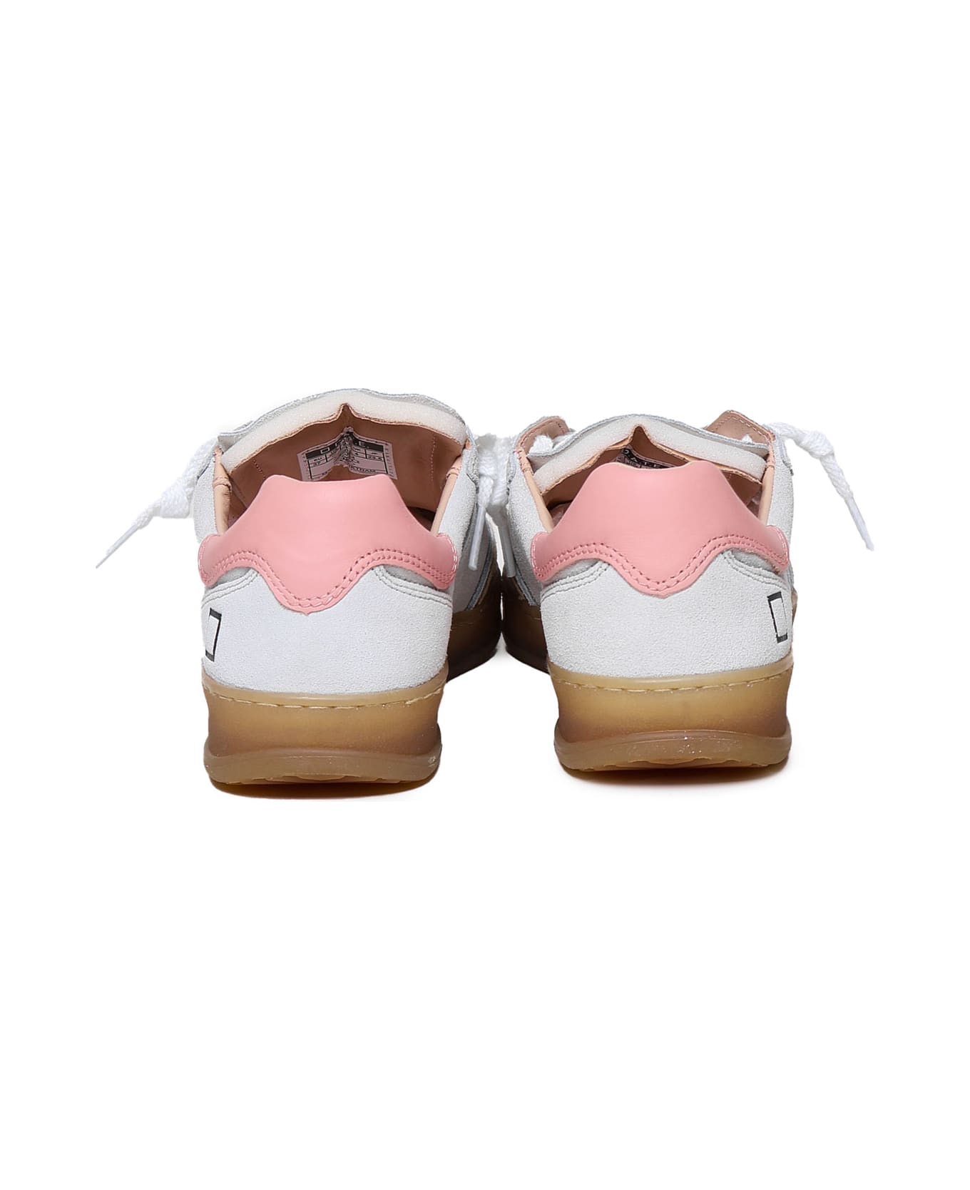 D.A.T.E. Sneakers Sporty Colored - WHITE, pink