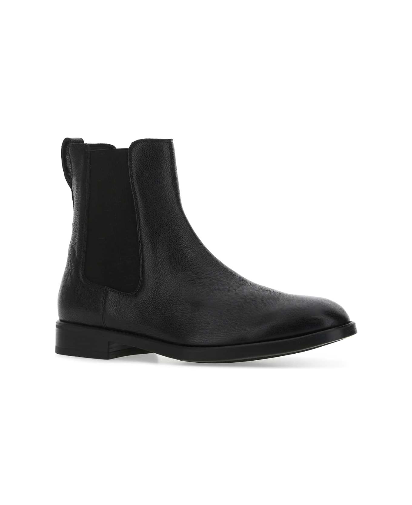 Tom Ford Black Leather Ankle Boots - U9000 ブーツ