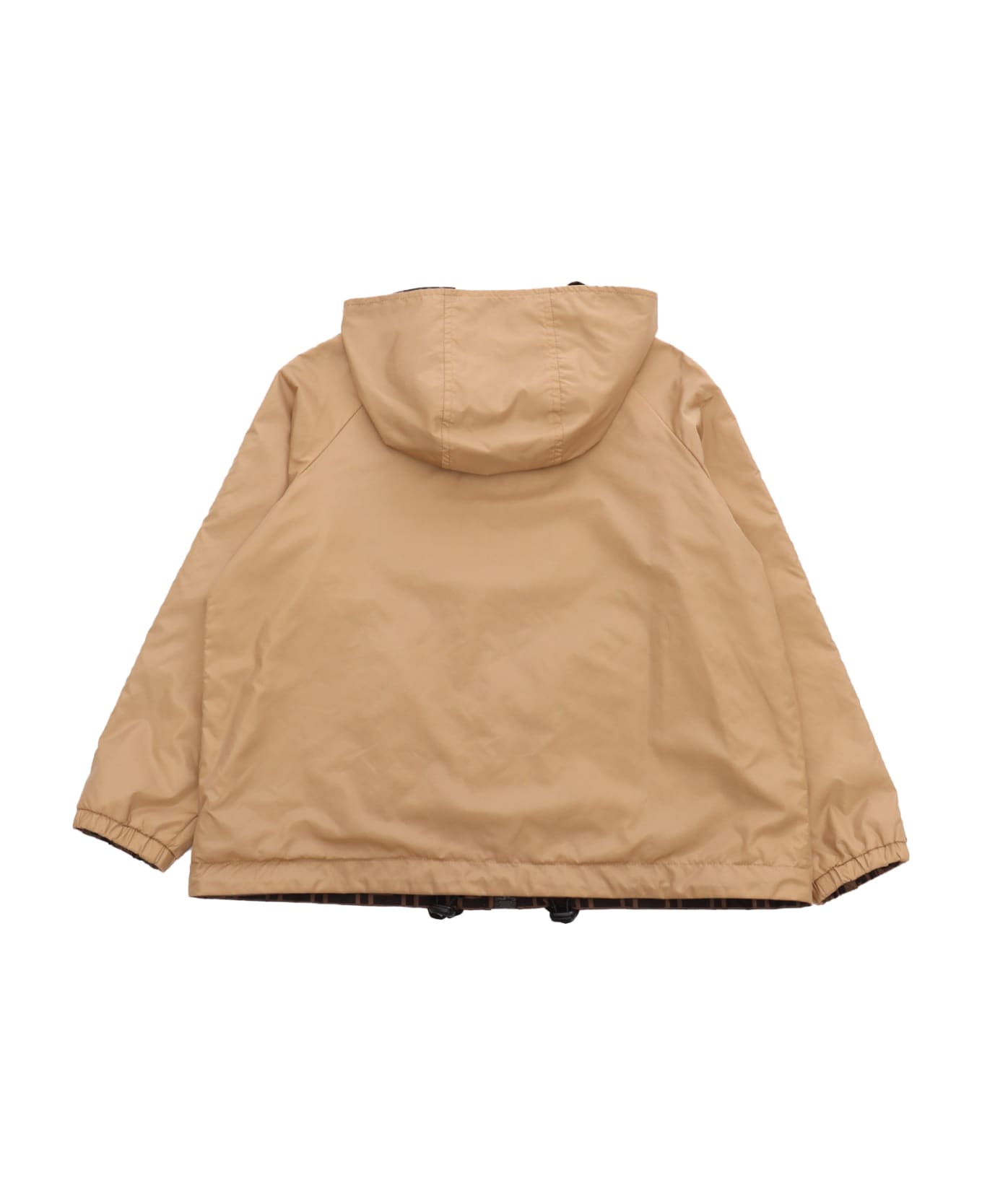 Fendi Unisex K-way Jacket - BEIGE