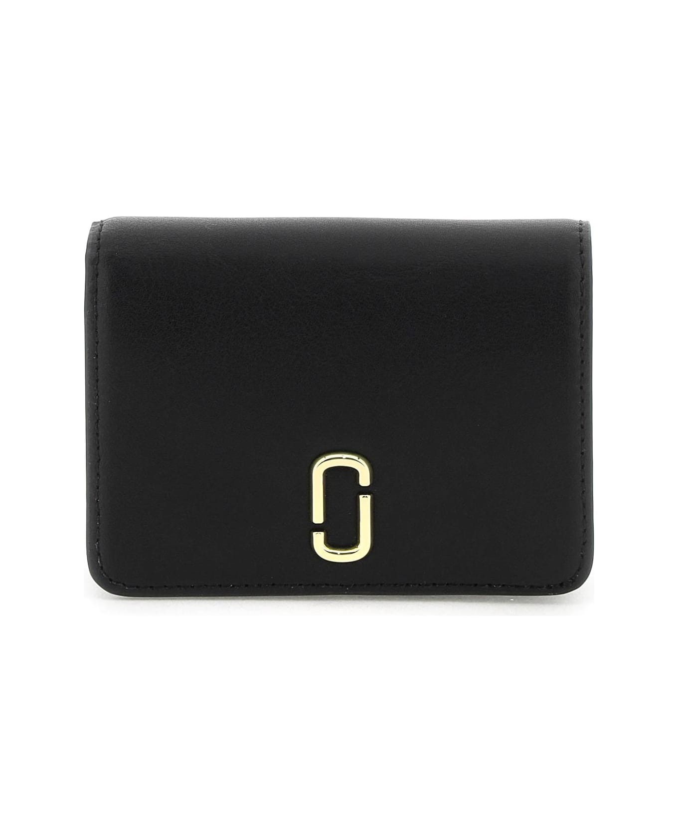 Marc Jacobs The J Marc Mini Compact Wallet - BLACK (Black)