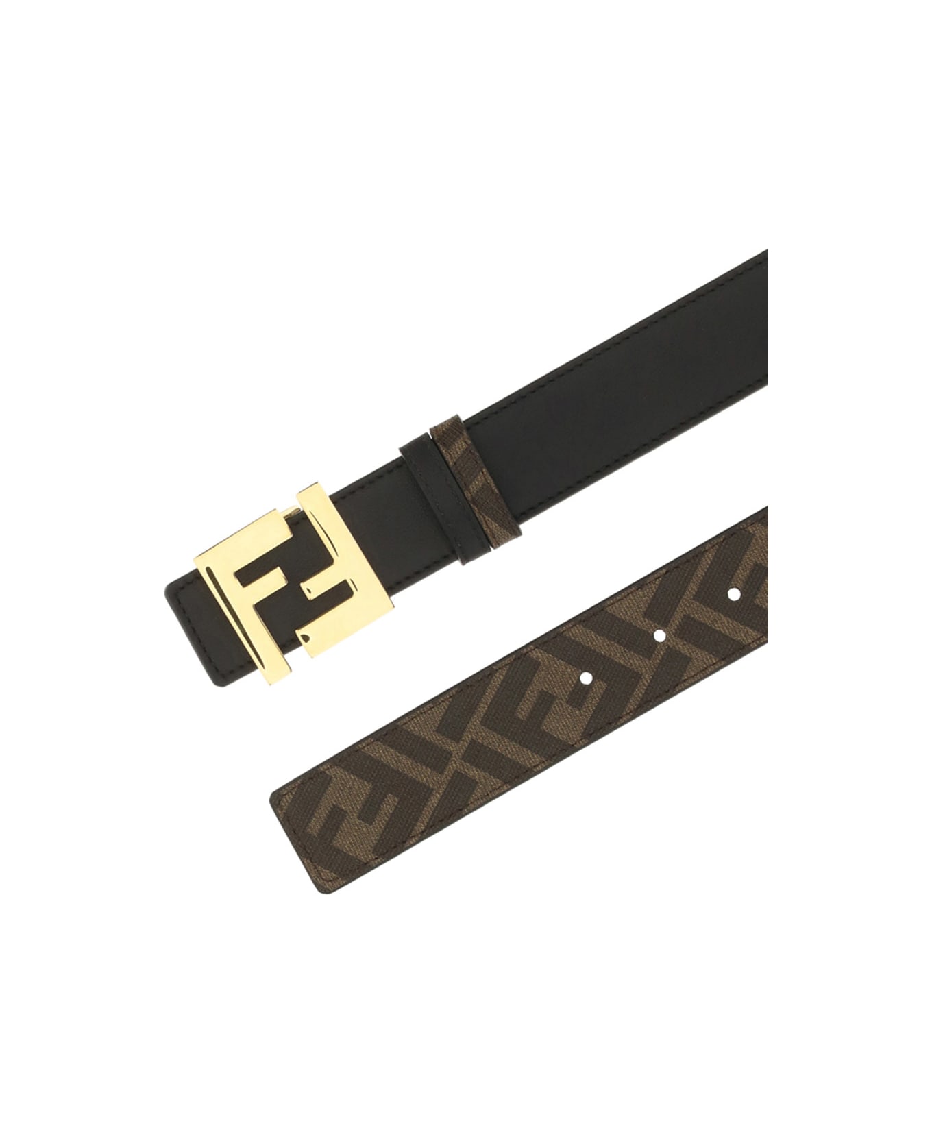 Fendi Ff Motif Reversible Belt - Brown