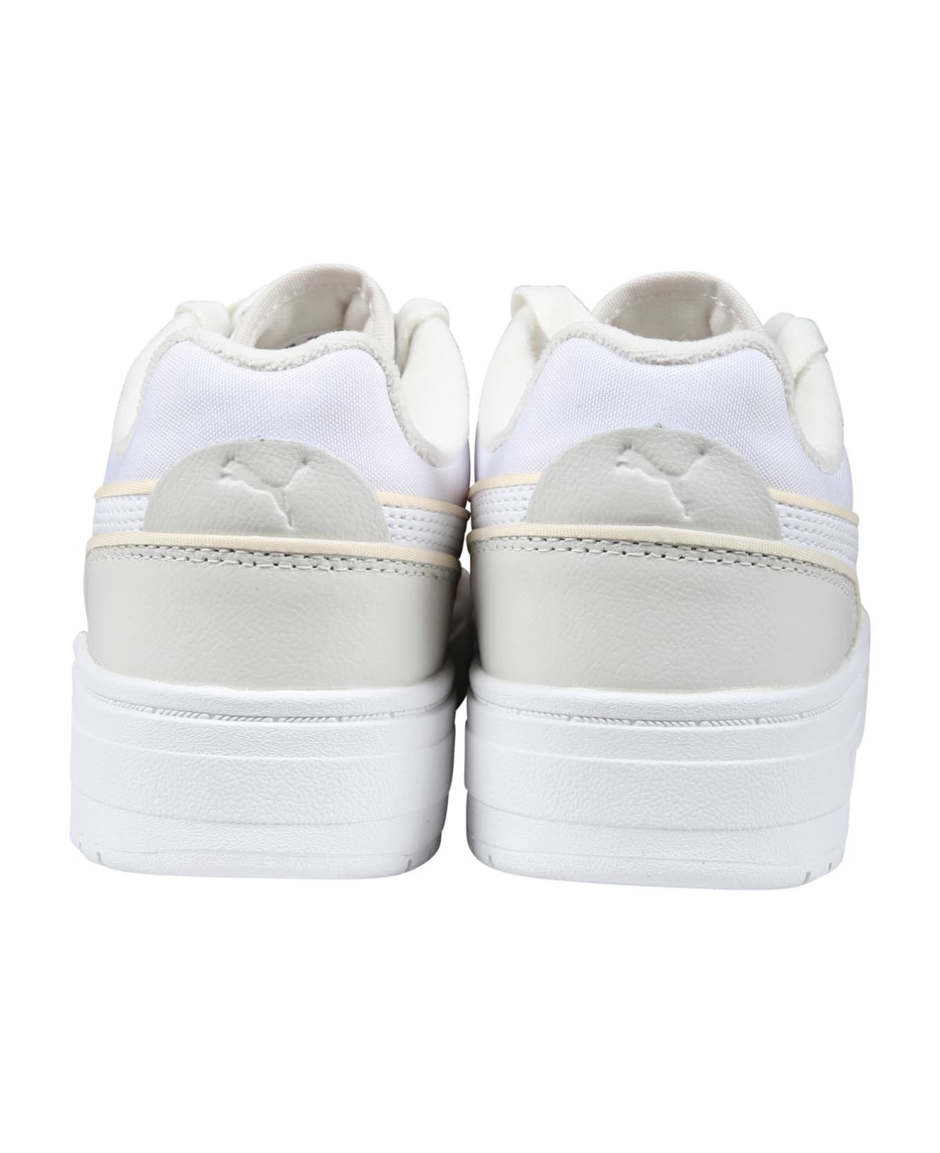 Puma Ca Pro Lux Iii White Low Sneakers For Kids - White