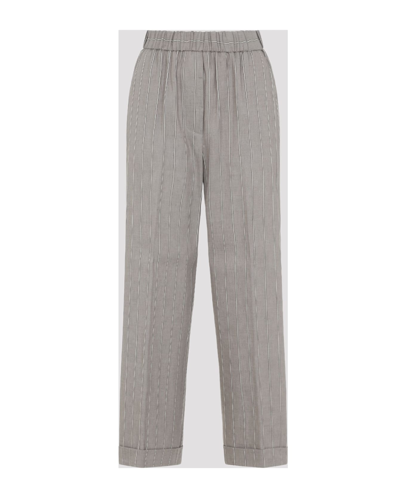 Peserico Linen Pants - Marrone Argilla