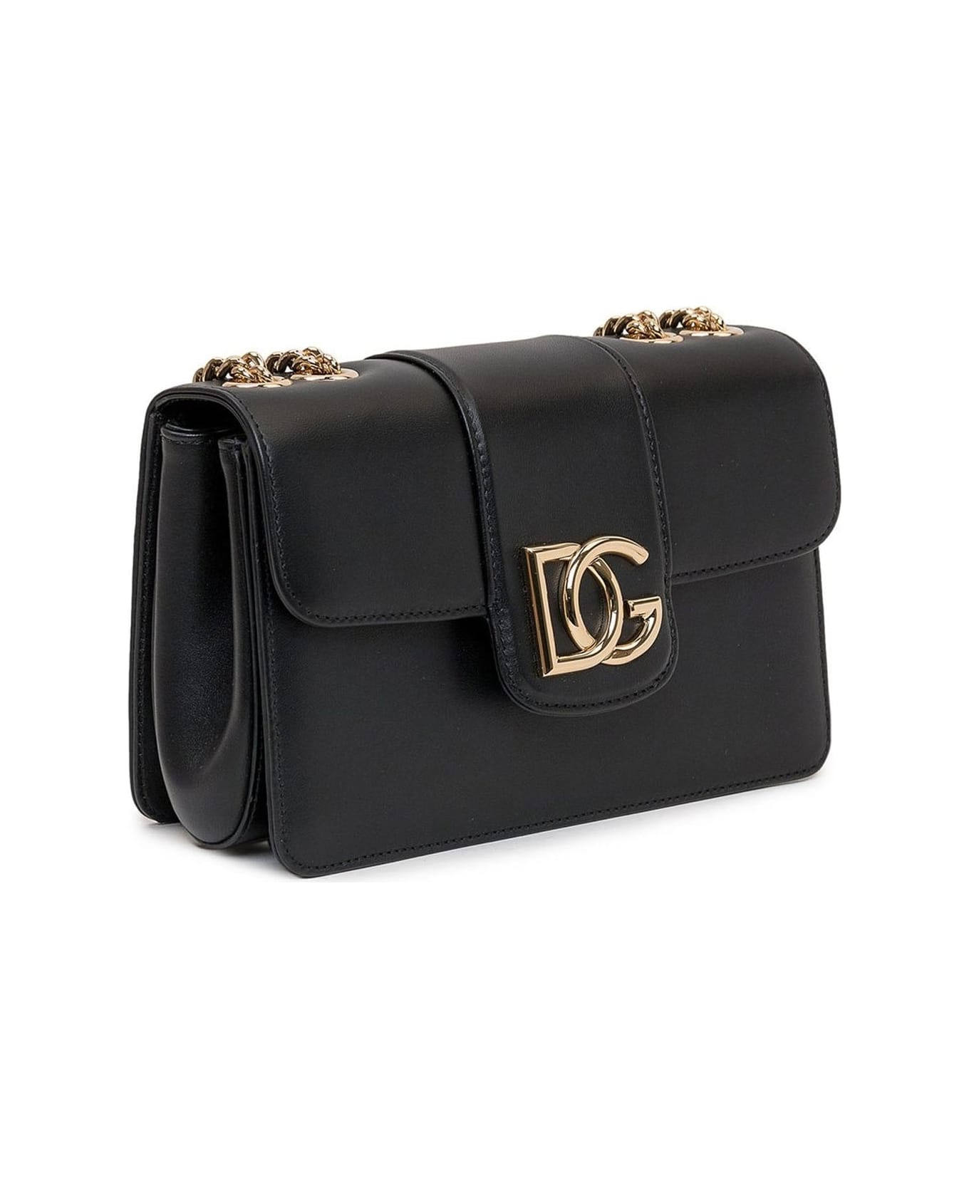 Dolce & Gabbana Leather Shoulder Bag - Black ショルダーバッグ