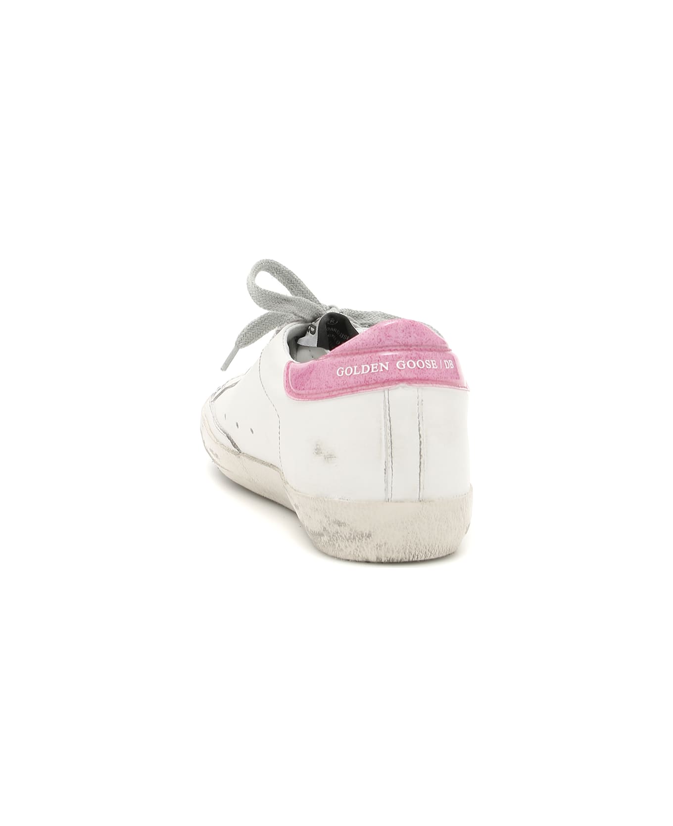 Golden Goose Superstar Sneakers - WHITE MAGENTA GLITTER|Bianco