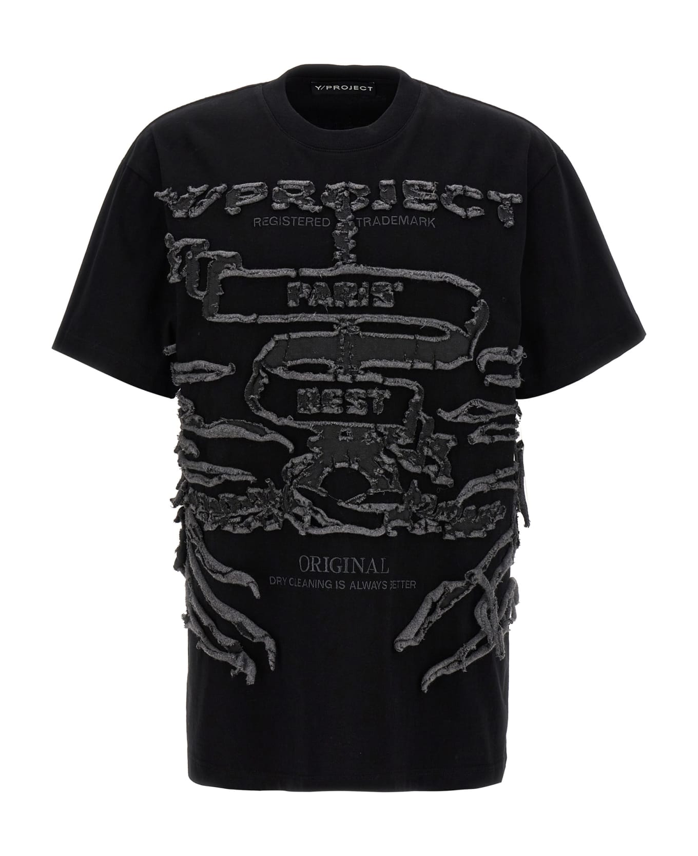 Y/Project 'paris Best' T-shirt - Black  
