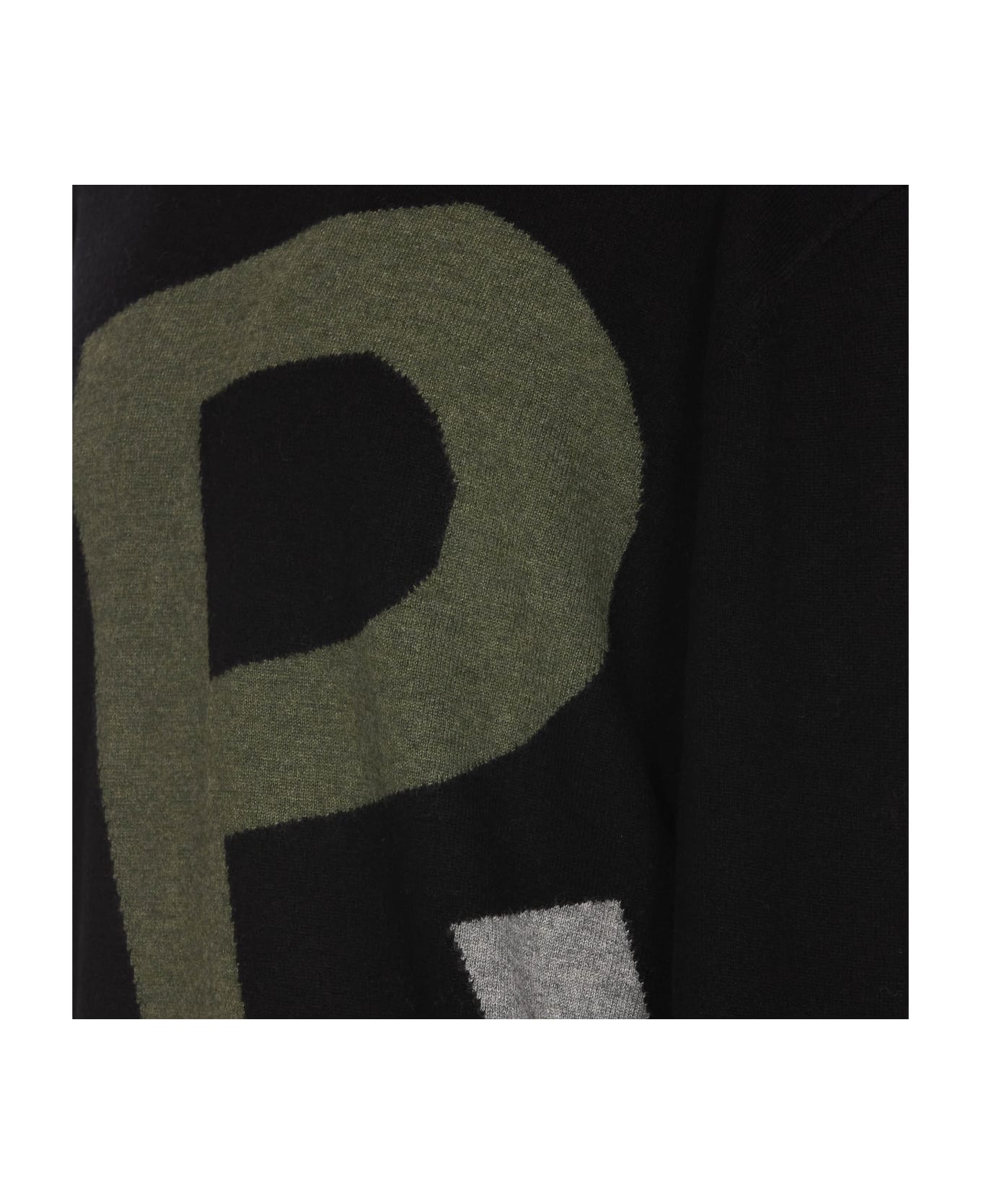 A.P.C. Logo All Over Sweater - Lzz Black フリース