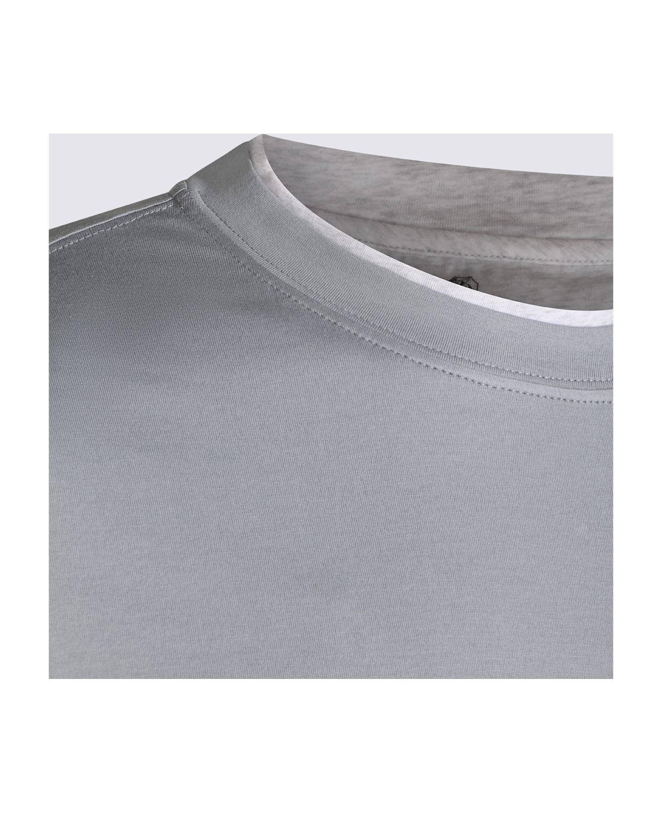 Brunello Cucinelli Light Blue Cotton T-shirt - Blue