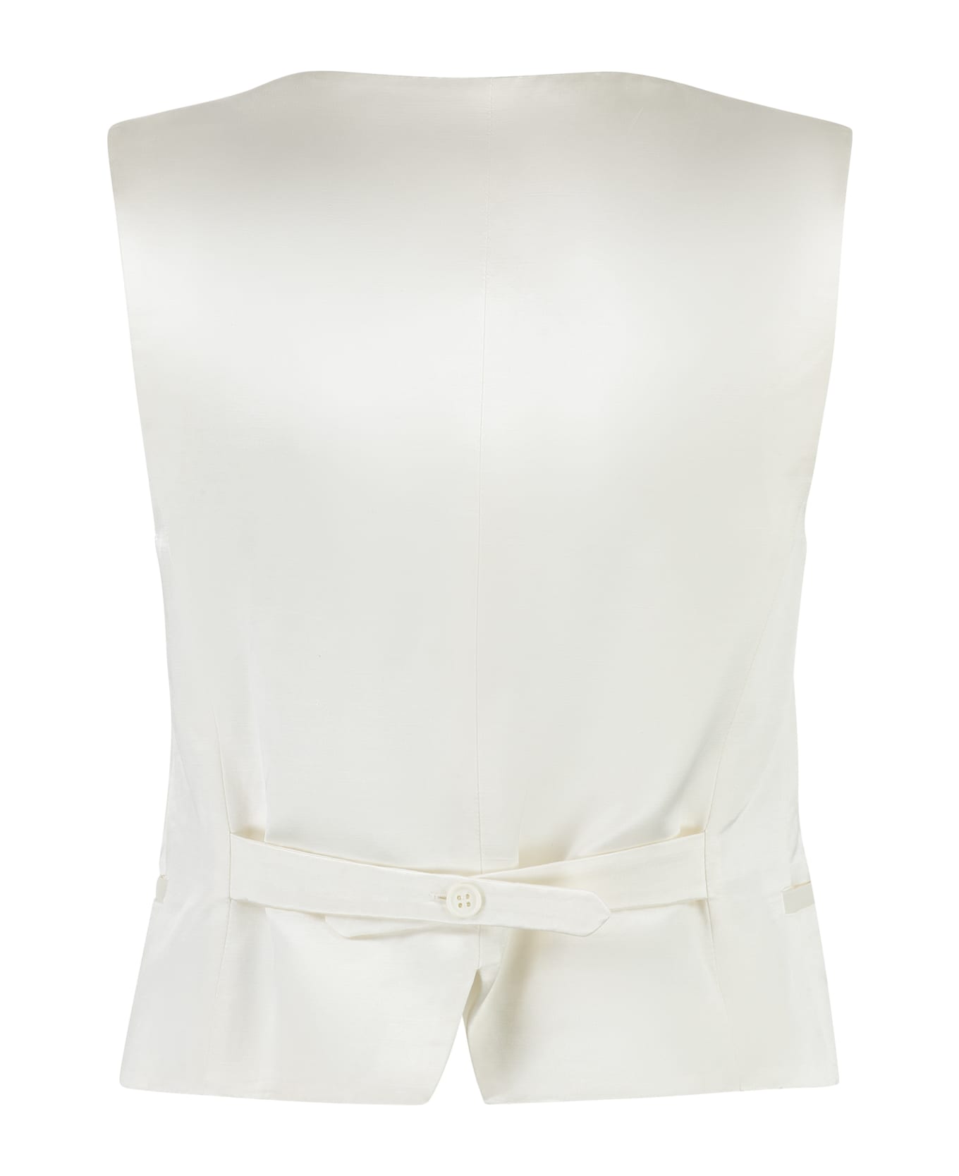 Parosh Tailored Vest - Panna