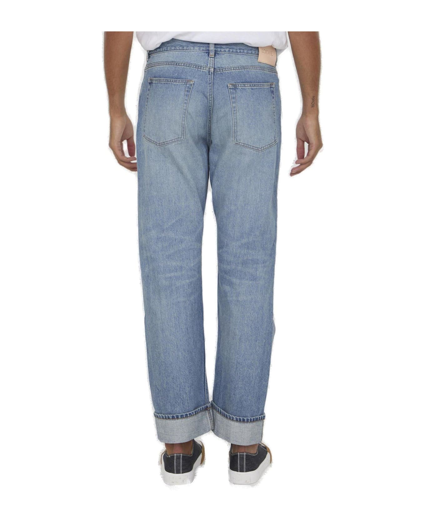 Loewe Straight Leg Jeans - Vintage light blue denim