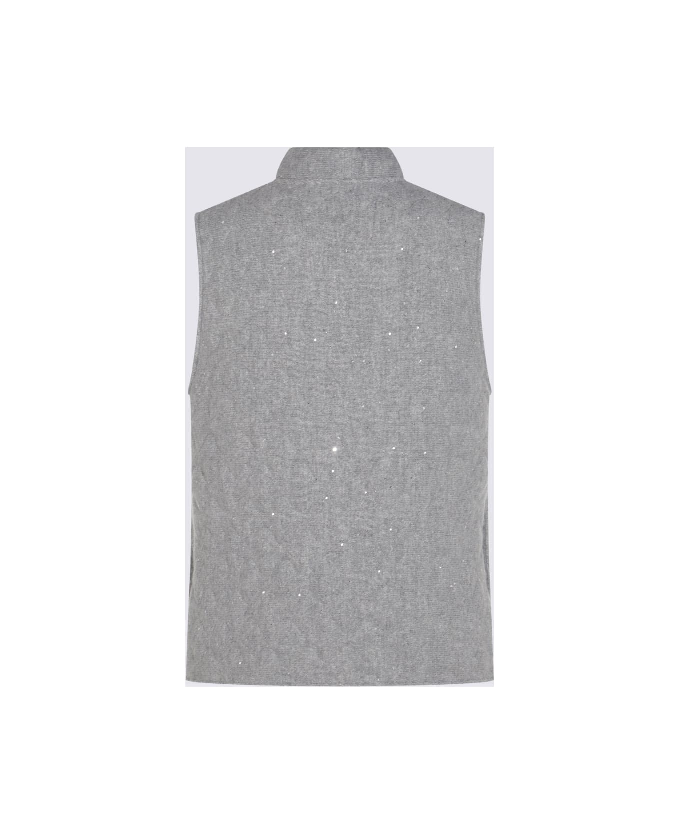 Fabiana Filippi Grey Down Jacket - Roccia