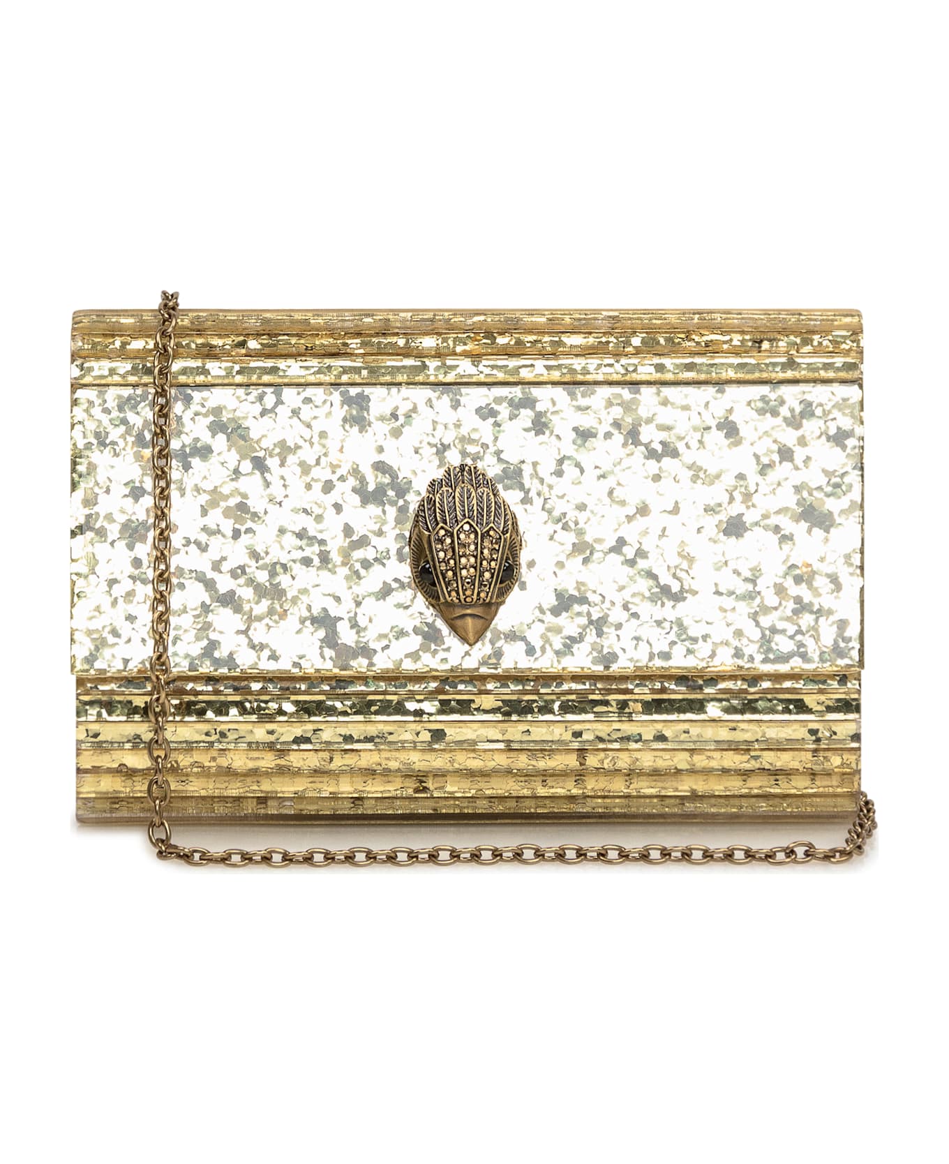 Kurt Geiger Party Eagle Clutch - GOLD