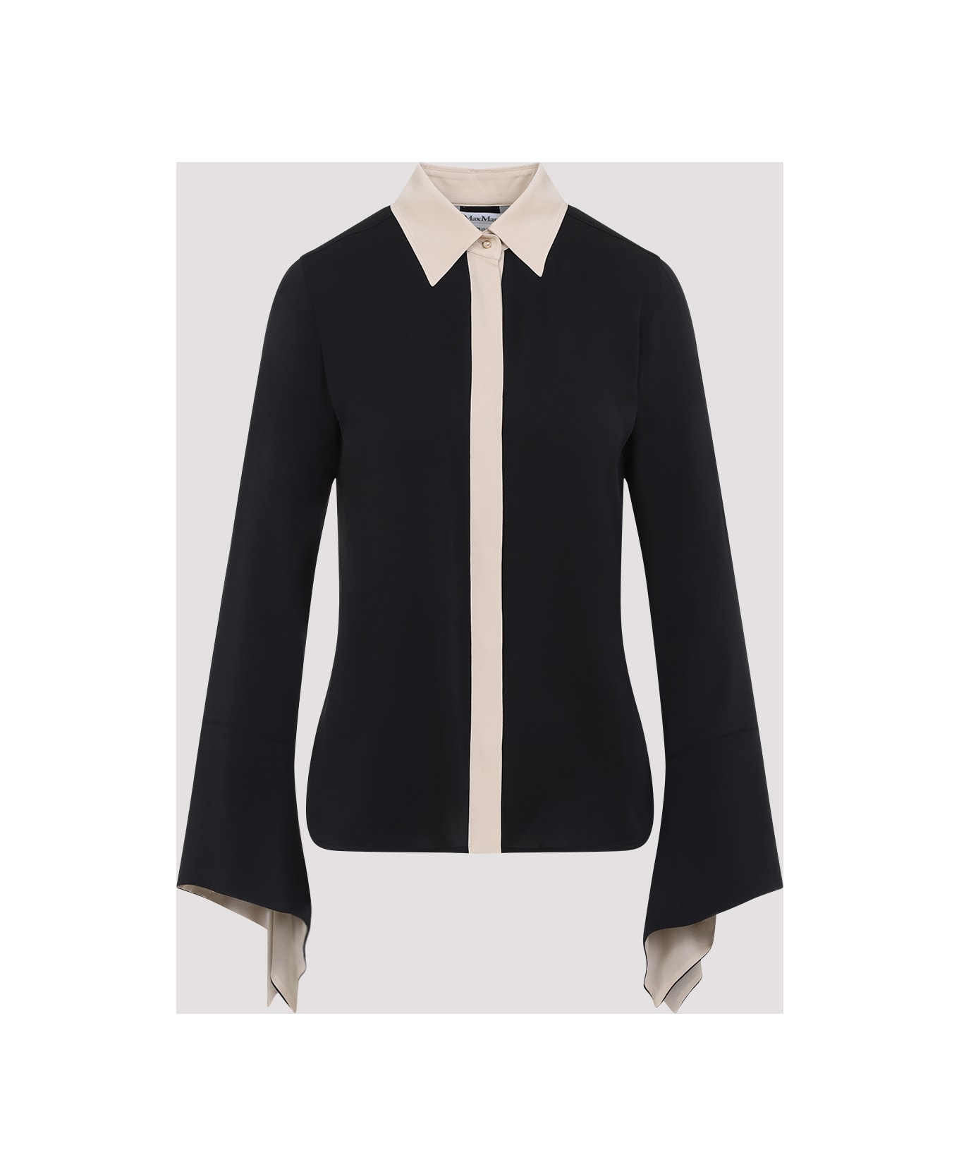 Max Mara Pio Bicolor Shirt - Nero
