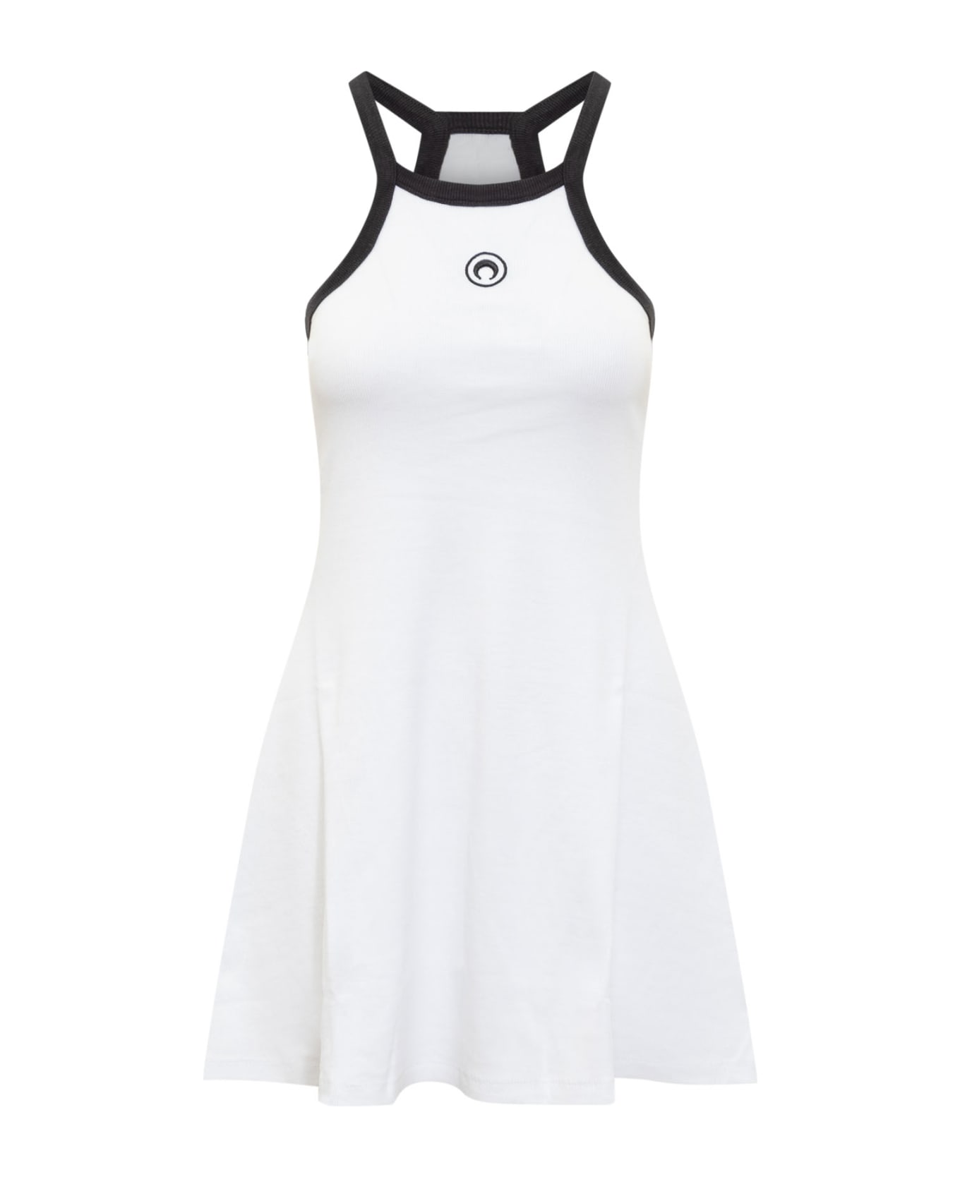 Marine Serre Moon Dress - WHITE