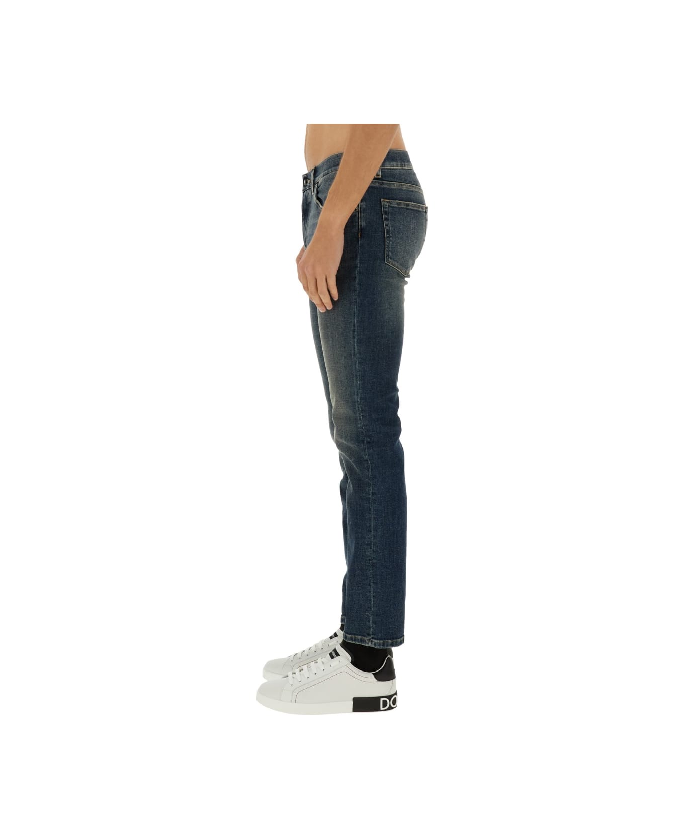 Dolce & Gabbana Slim Fit Jeans - BLACK