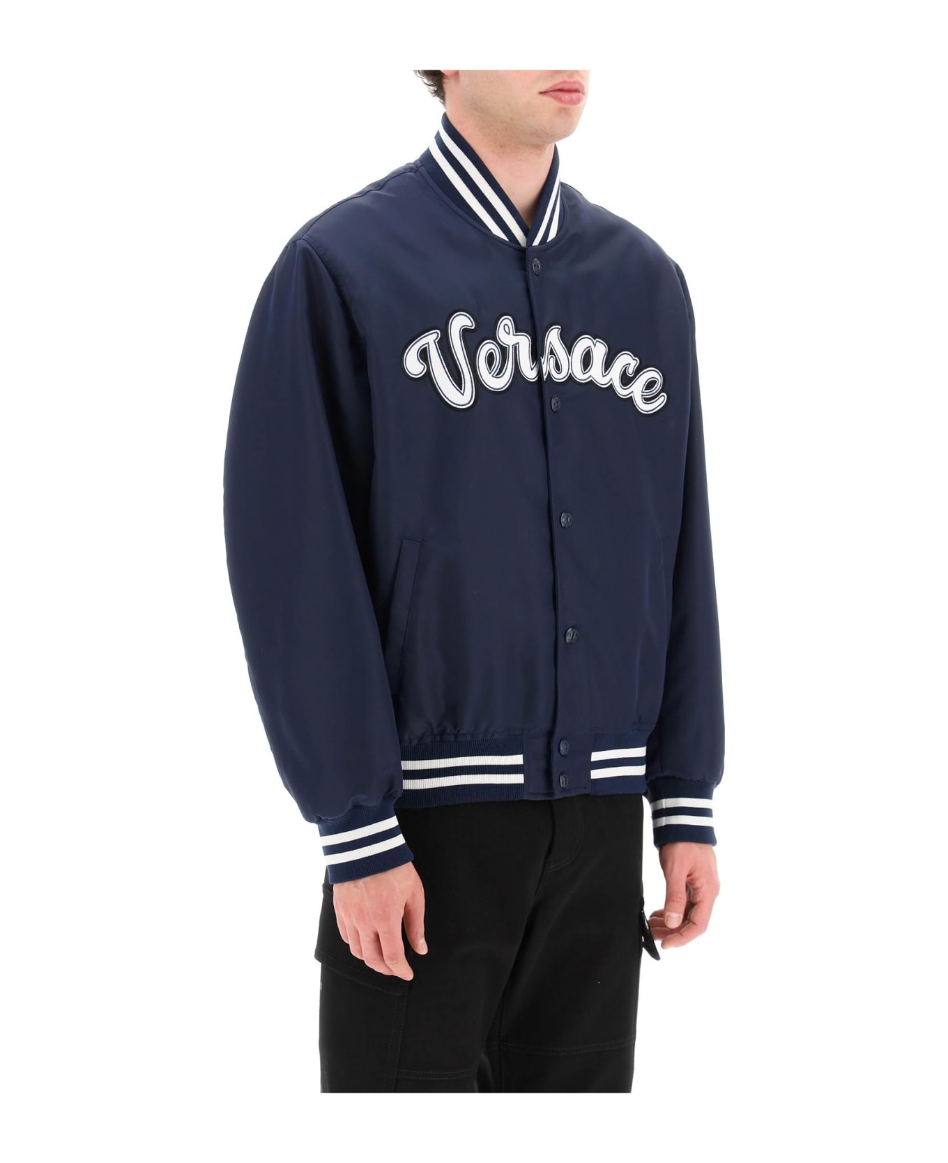 Versace Varsity Nylon Bomber Jacket | italist