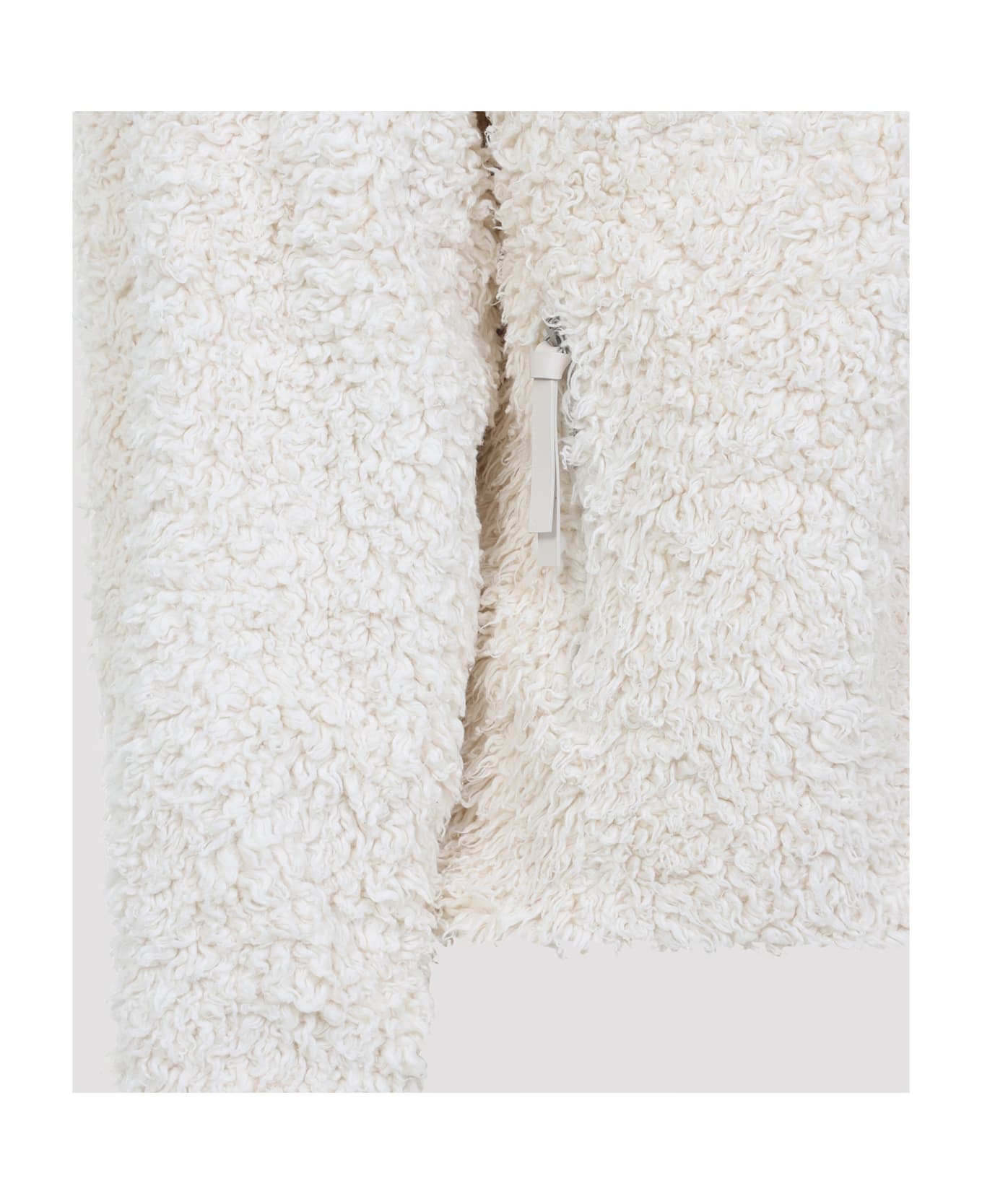 Jil Sander + Zip Up 187 Gd Ivory Cotton Jacket - Eggshell