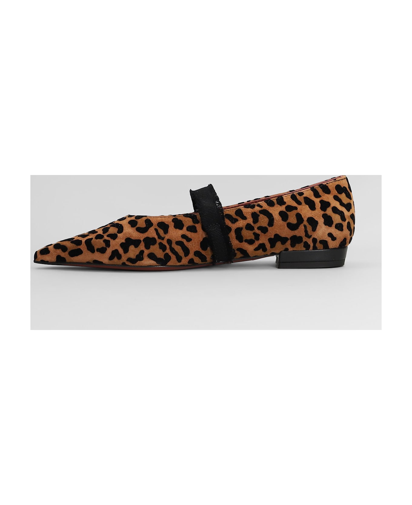 Roberto Festa Elior Ballet Flats In Animalier Suede - Animalier