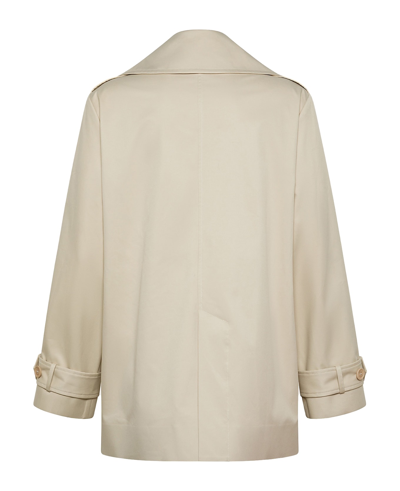 Seventy Beige Double-breasted Trench Coat - NERO