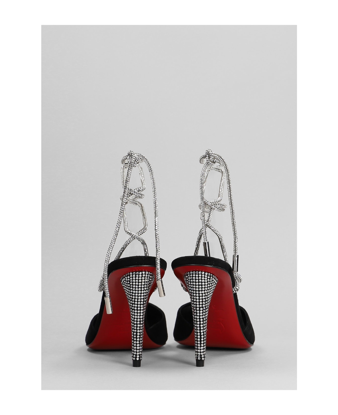 Christian Louboutin Astrid Pumps In Black Suede - BLACK/CRY/LIN BLACK