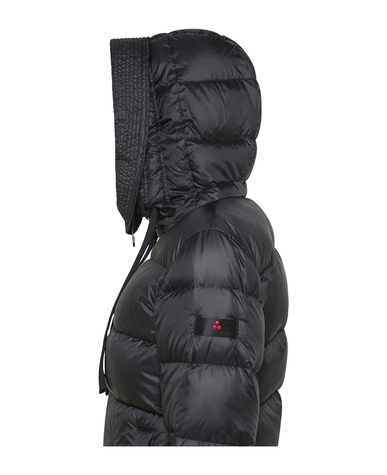 Peuterey Nunki Black Long Down Jacket With Hood - NERO