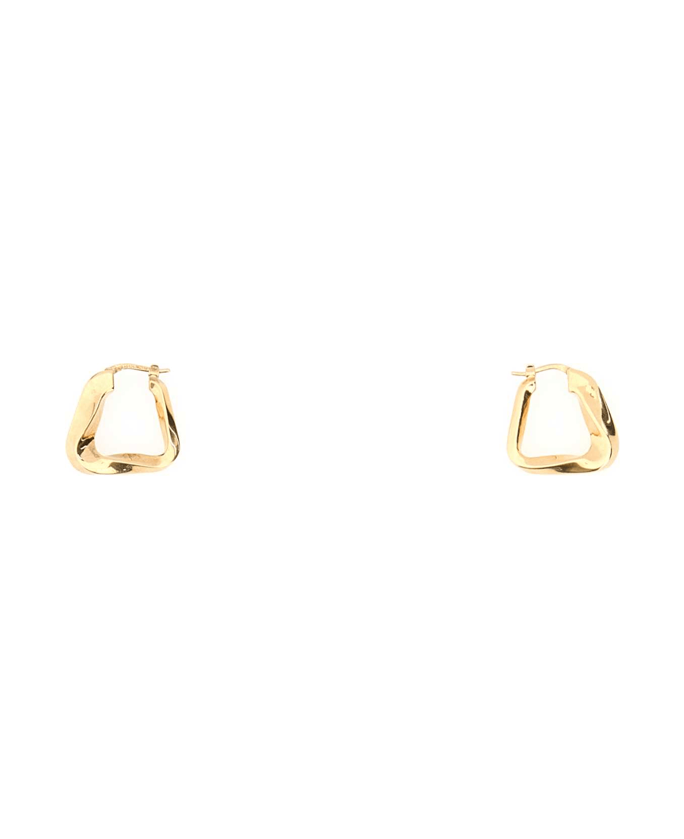 Bottega Veneta Gold Metal Earrings - GOLD