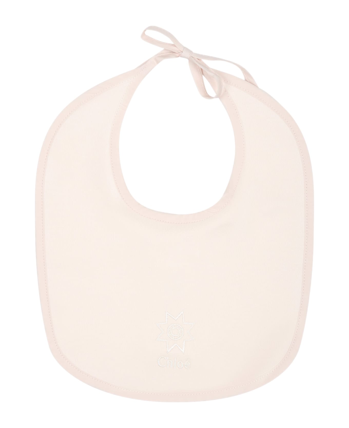 Chloé Pink Set Of Babygrow For Baby Girl - Pink
