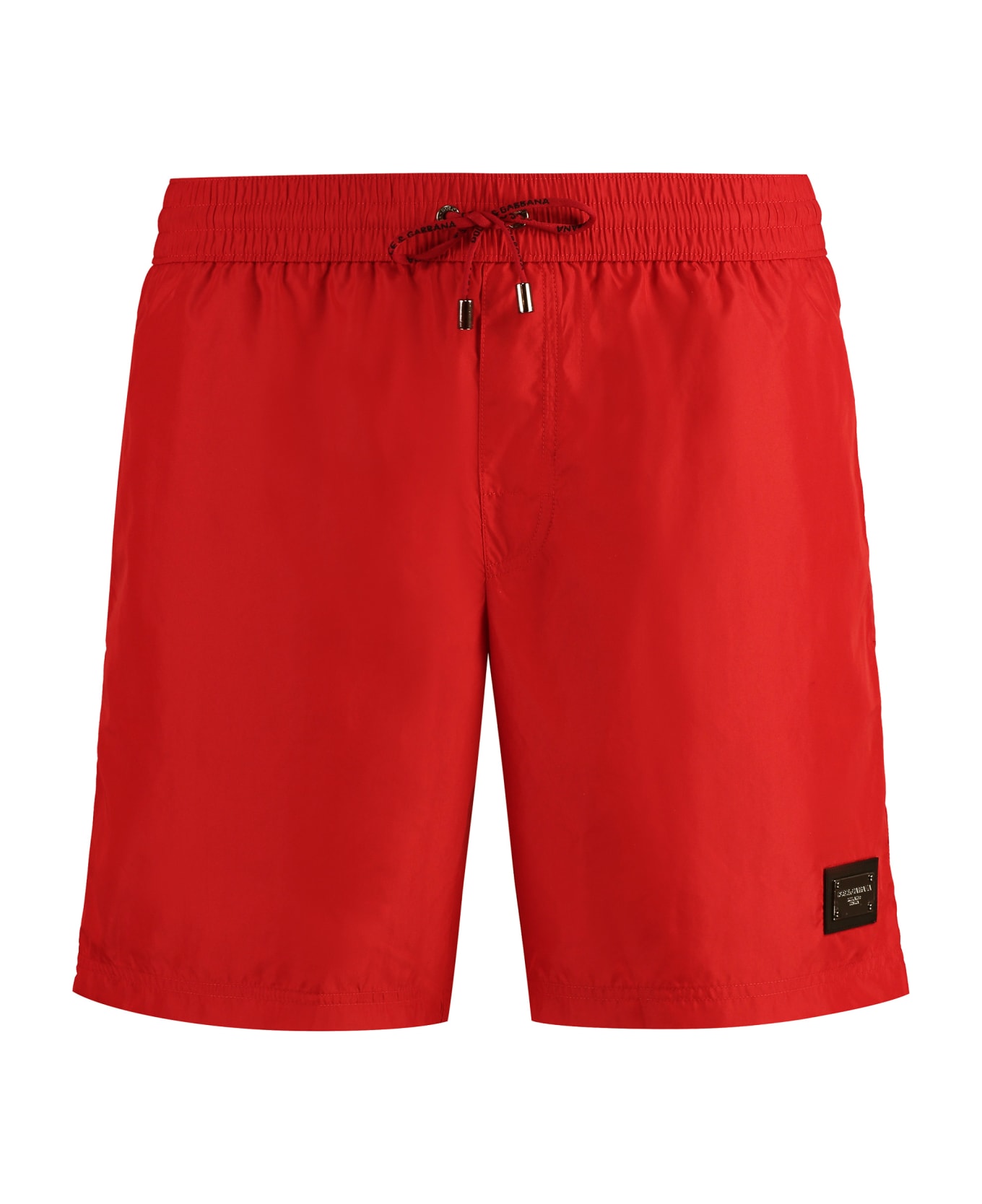 Dolce & Gabbana Nylon Swim Shorts - red