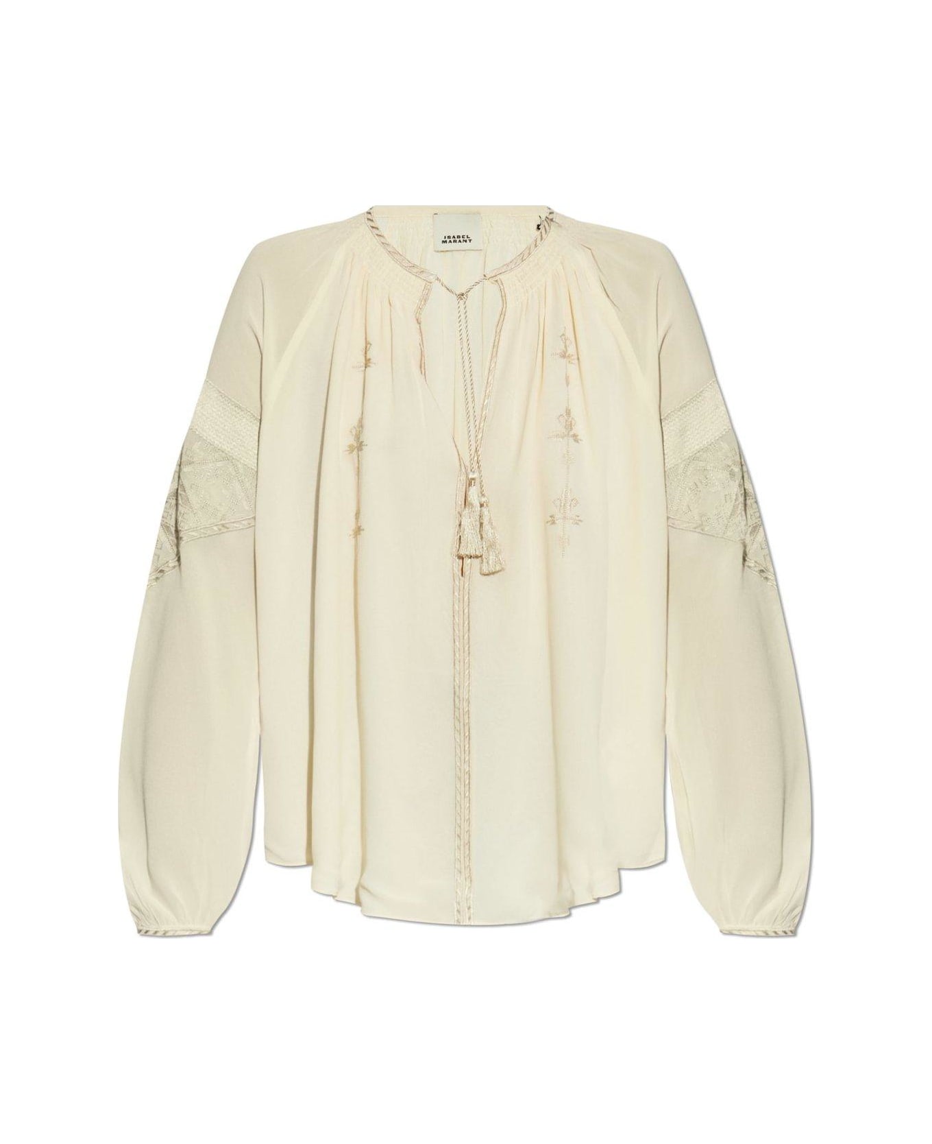 Isabel Marant Oris Long-sleeved Top - beige