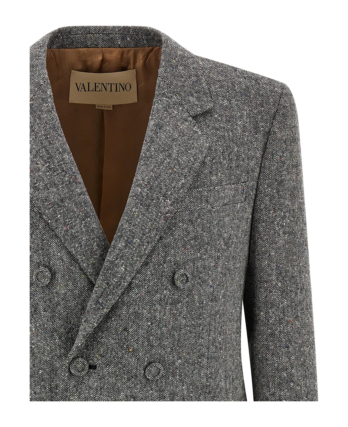 Valentino Garavani Blazer Valentino Garavani Tweed Donegal - Gray