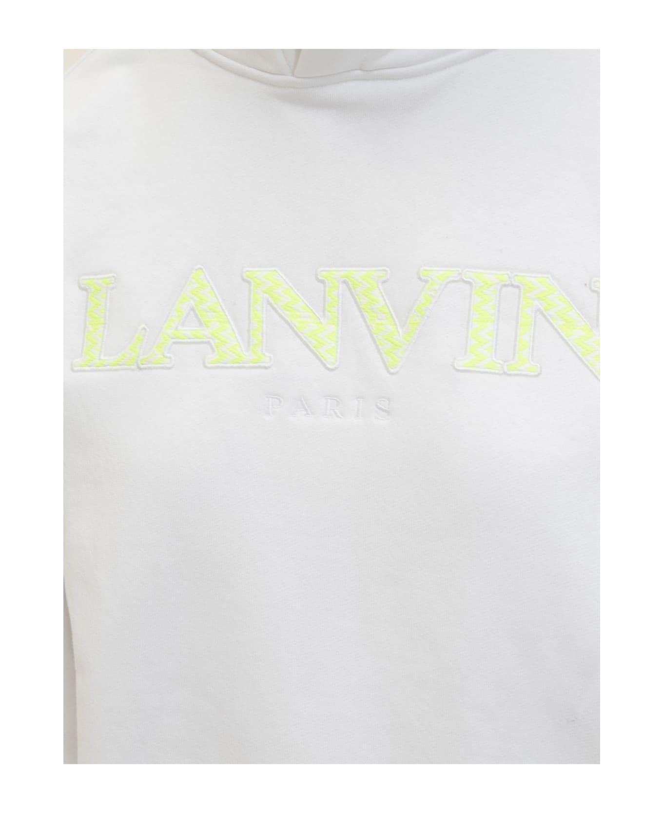 Lanvin Hoodie With Logo - OPTIC WHITE