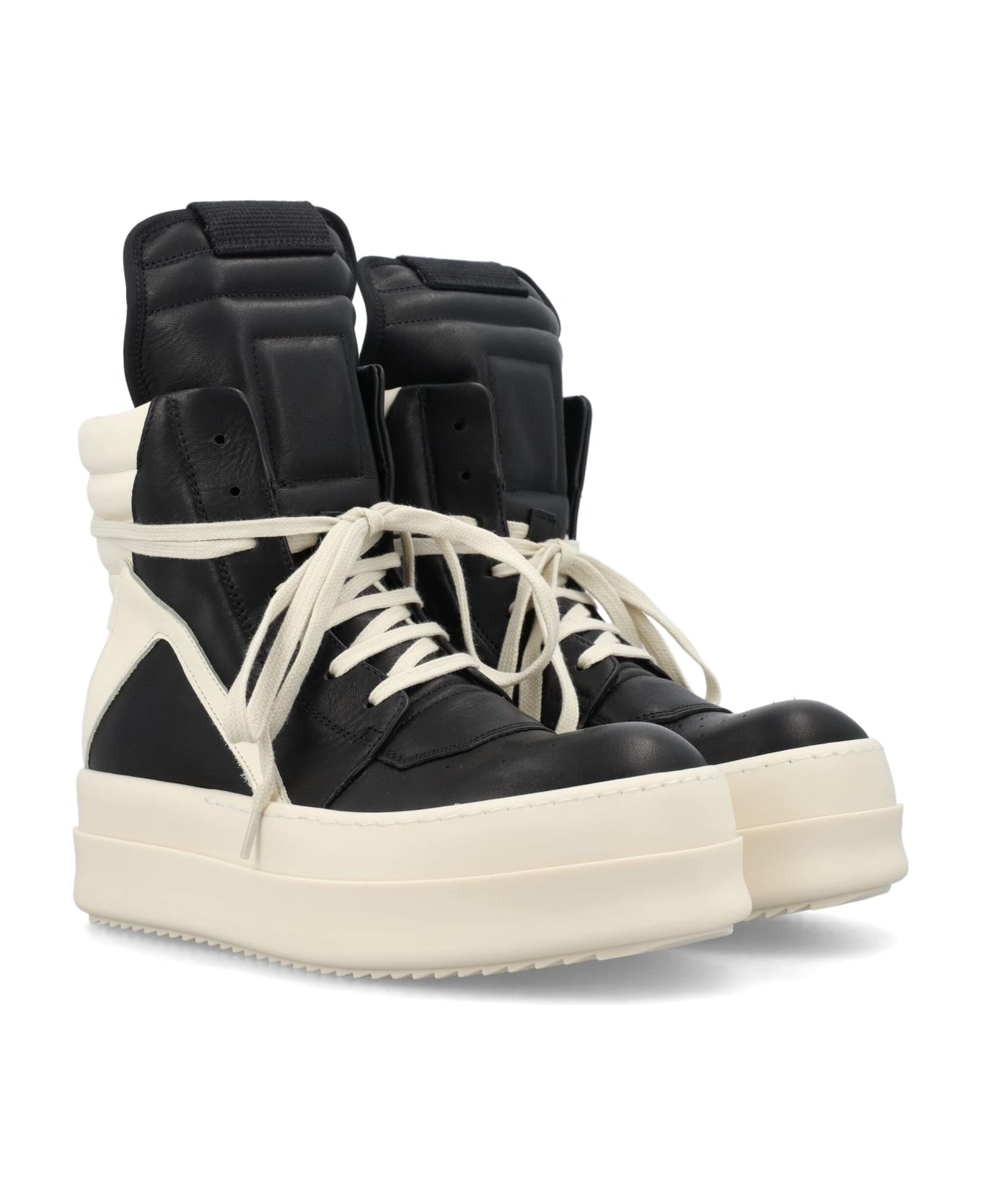 Rick Owens Mega Bumper Geobasket - BLACK MILK MILK